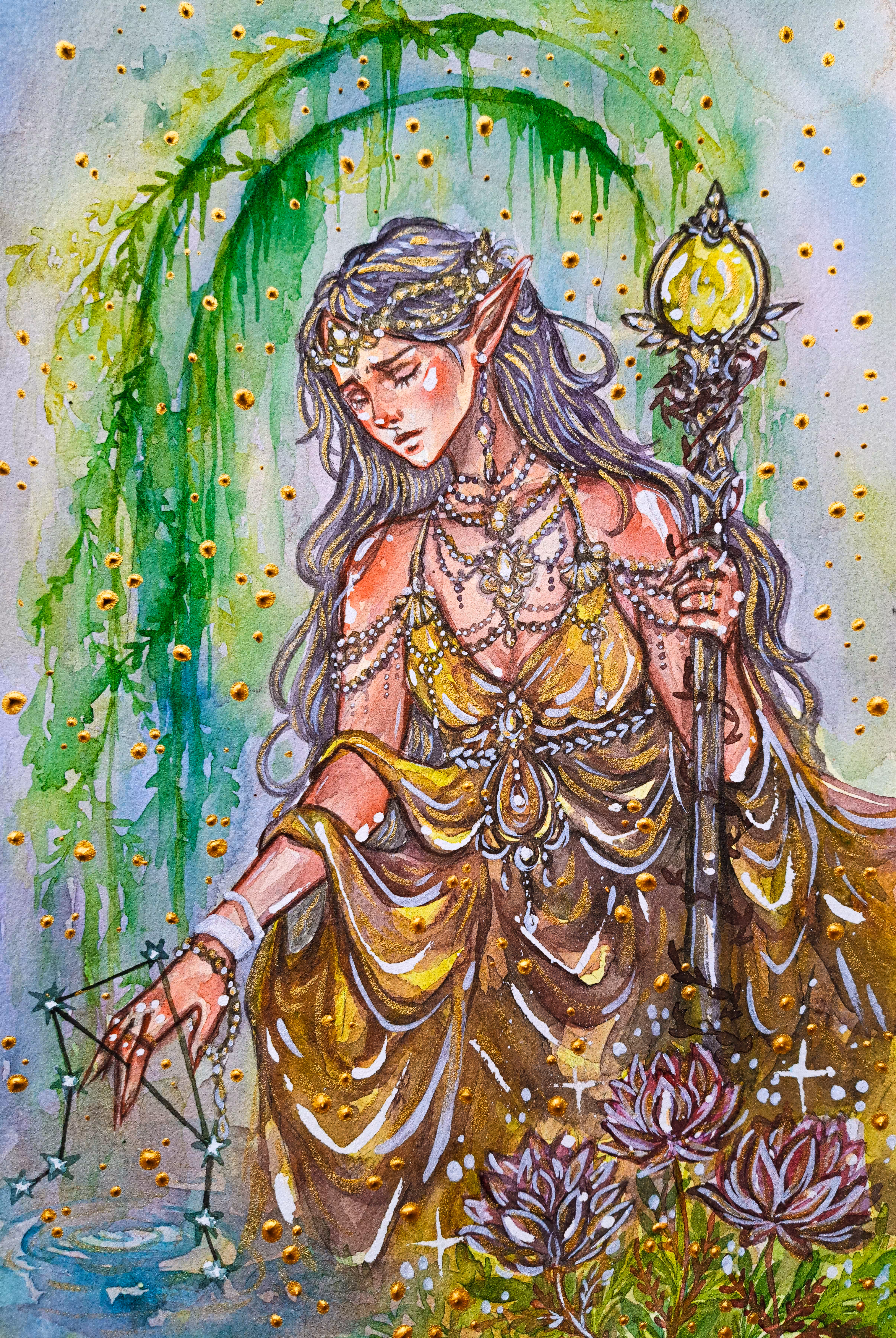Watercolor art & portraits : «𝐋𝐢𝐛𝐫𝐚 𝐚𝐞𝐭𝐞𝐫𝐧𝐚»