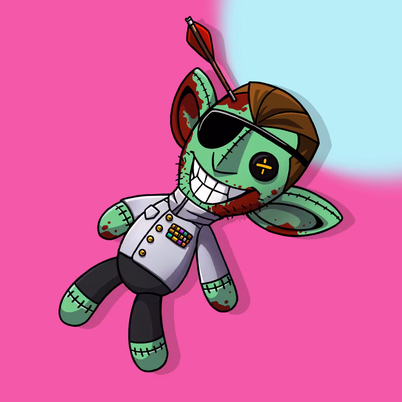 #6413 Sneaky Vampire Teddy
