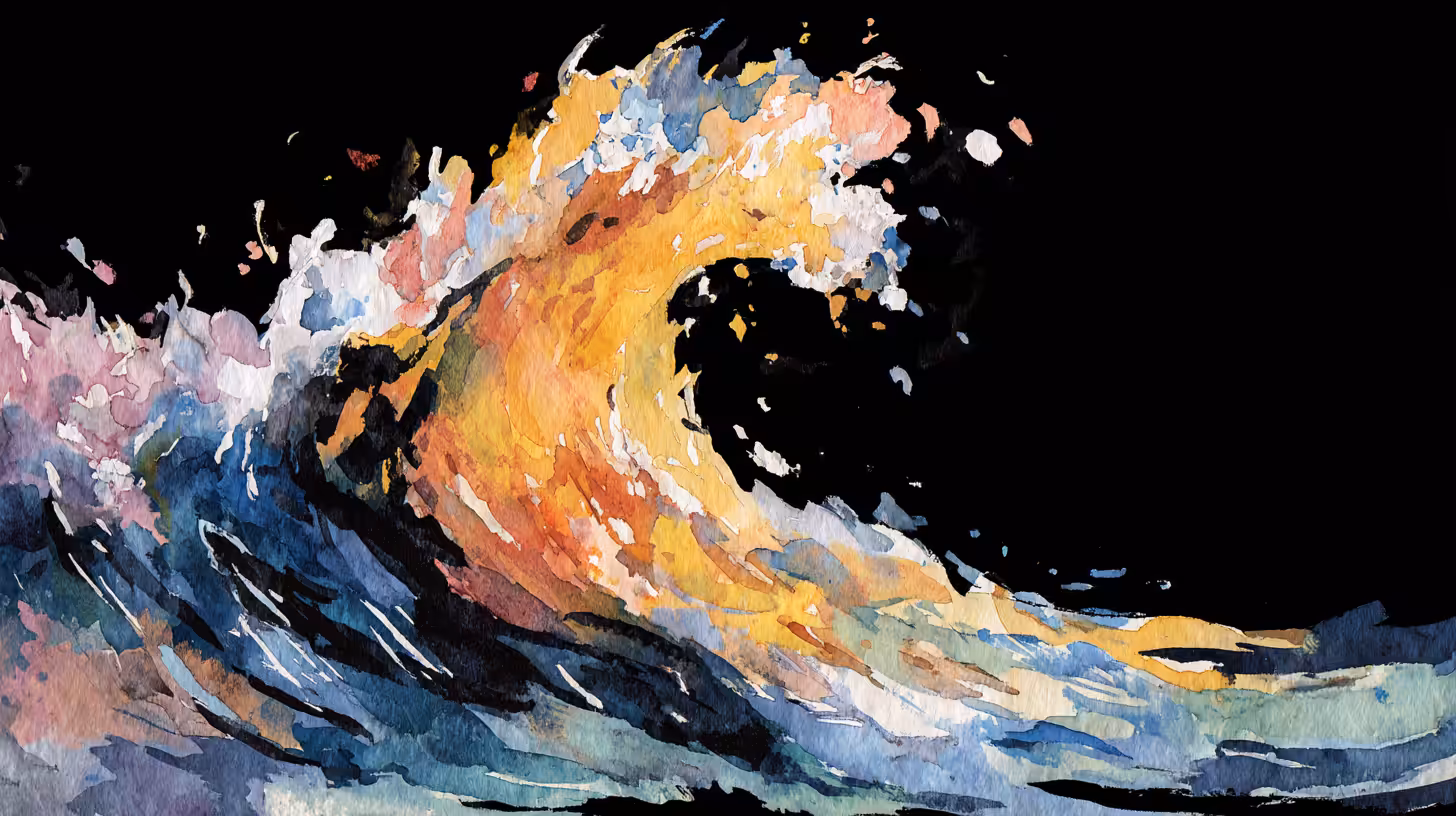 Fractured Tides: Collapse of Burning Foam #10 