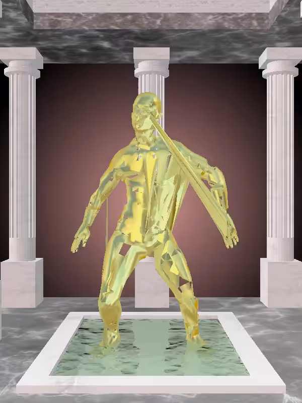 HeavenComputer: The Dancing Green-Golden Goblet Man #7148