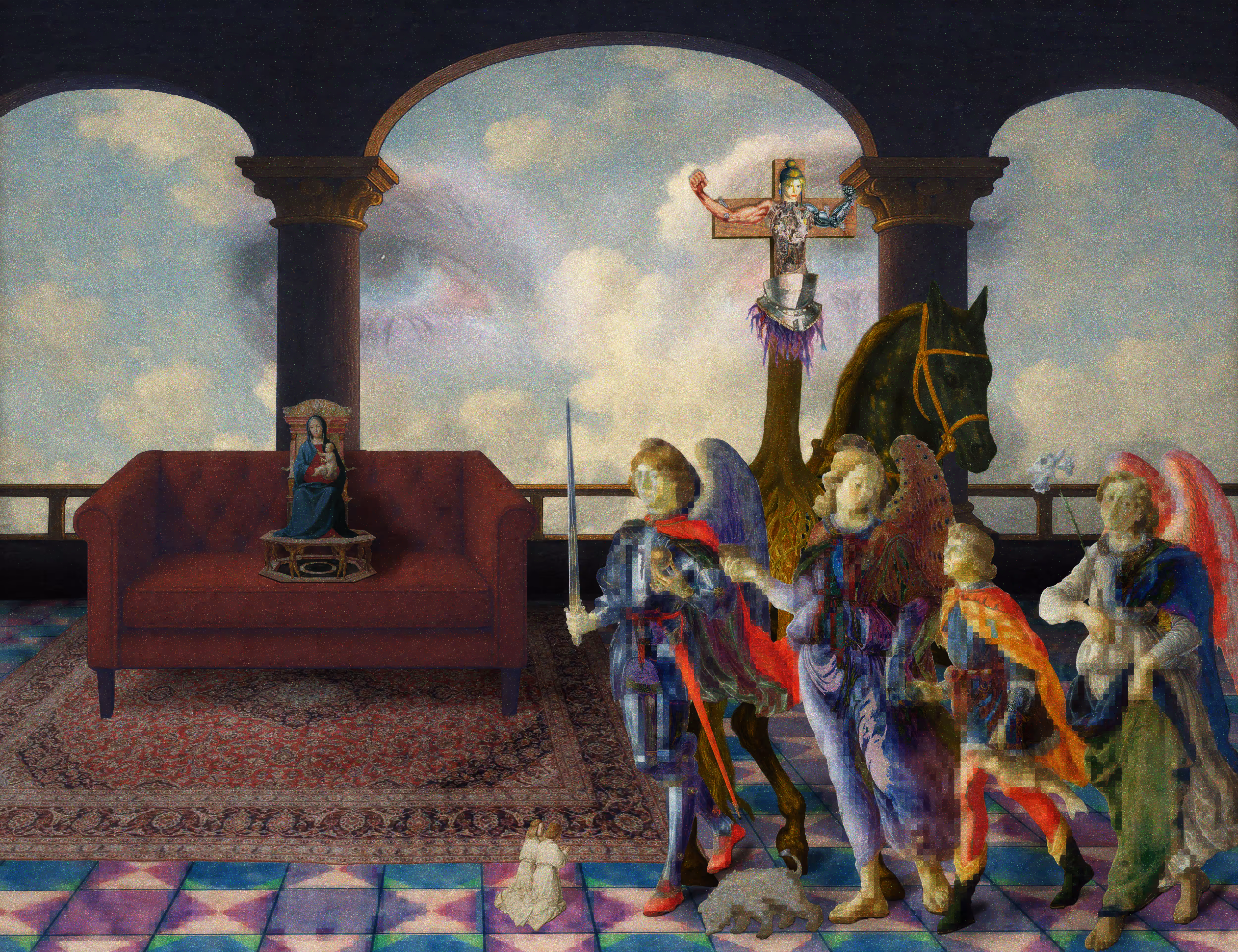The Pilgrim’s Living Room Crucifixion; Mona Lisa Hyper-Gamble #177