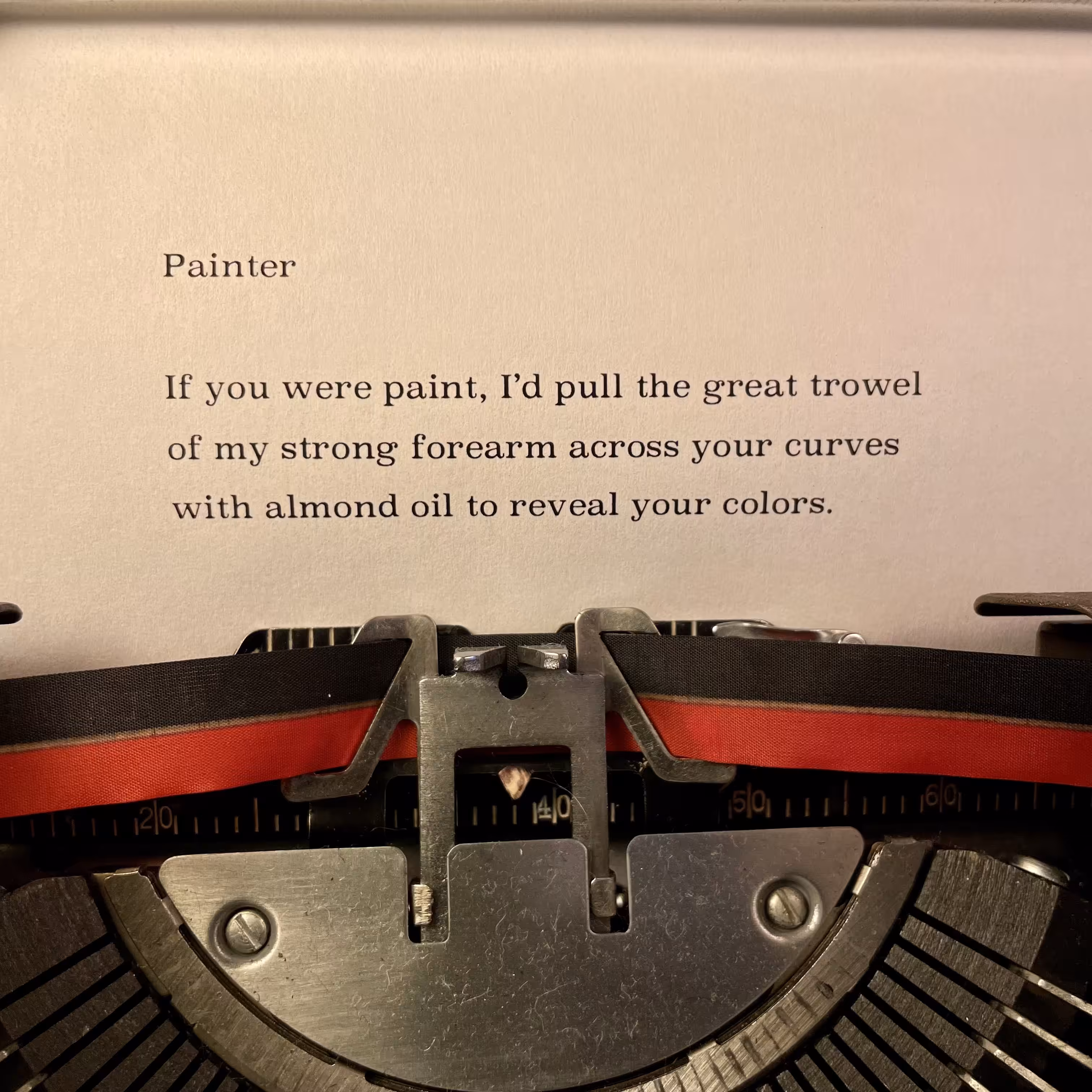 Love Poem Tercets: Painter