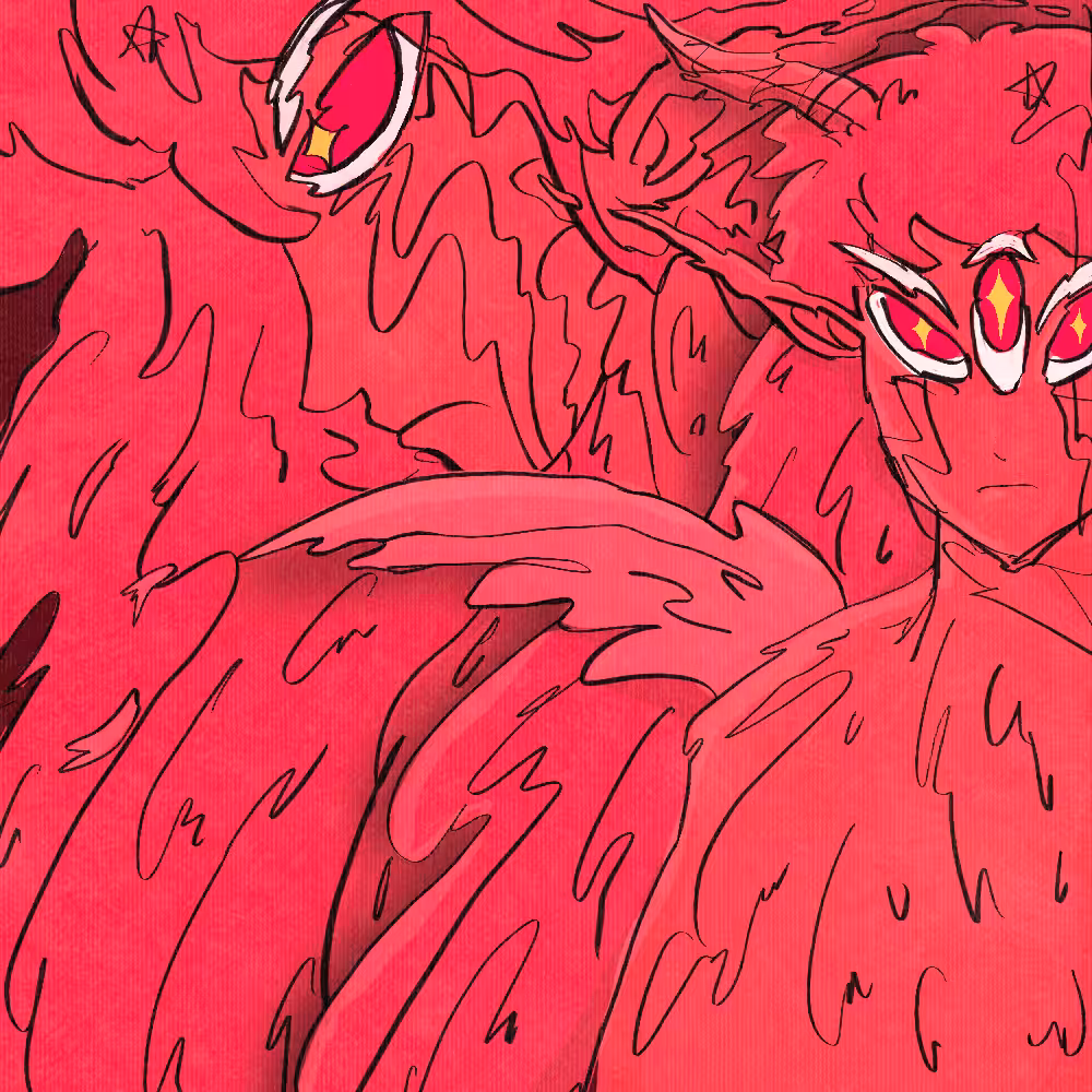 Aethur character in red