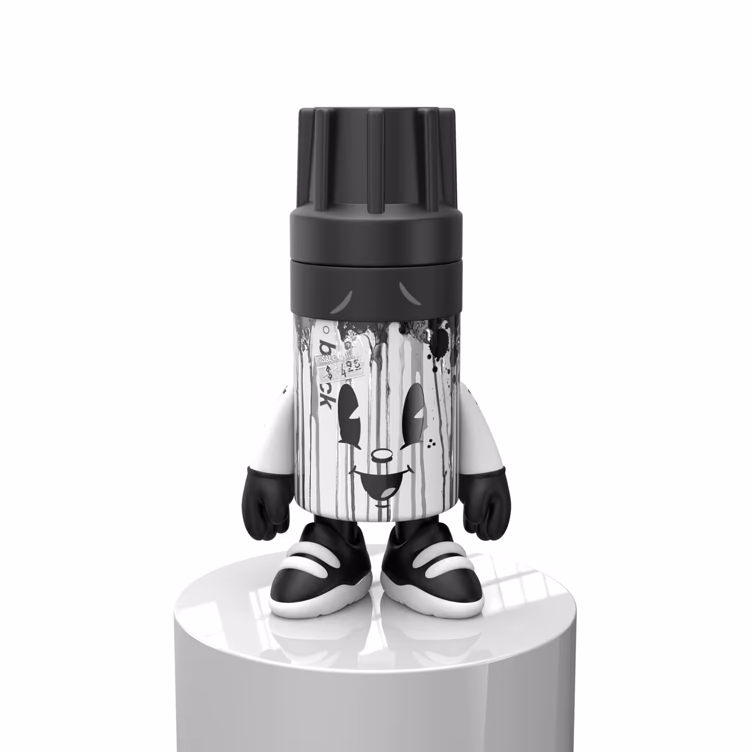 OG Slick Marker Mascot (B&W)