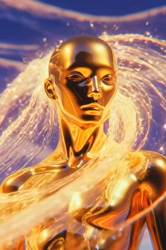 Golden waters