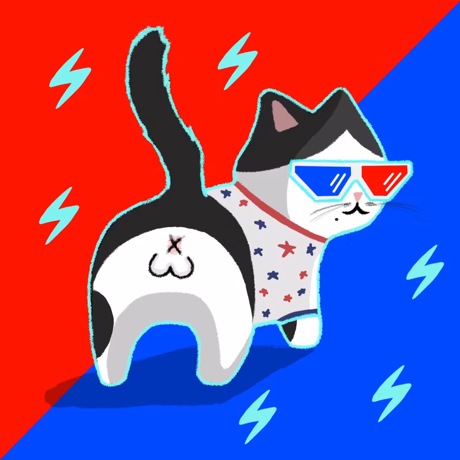 Dazzling Wiggle Cat