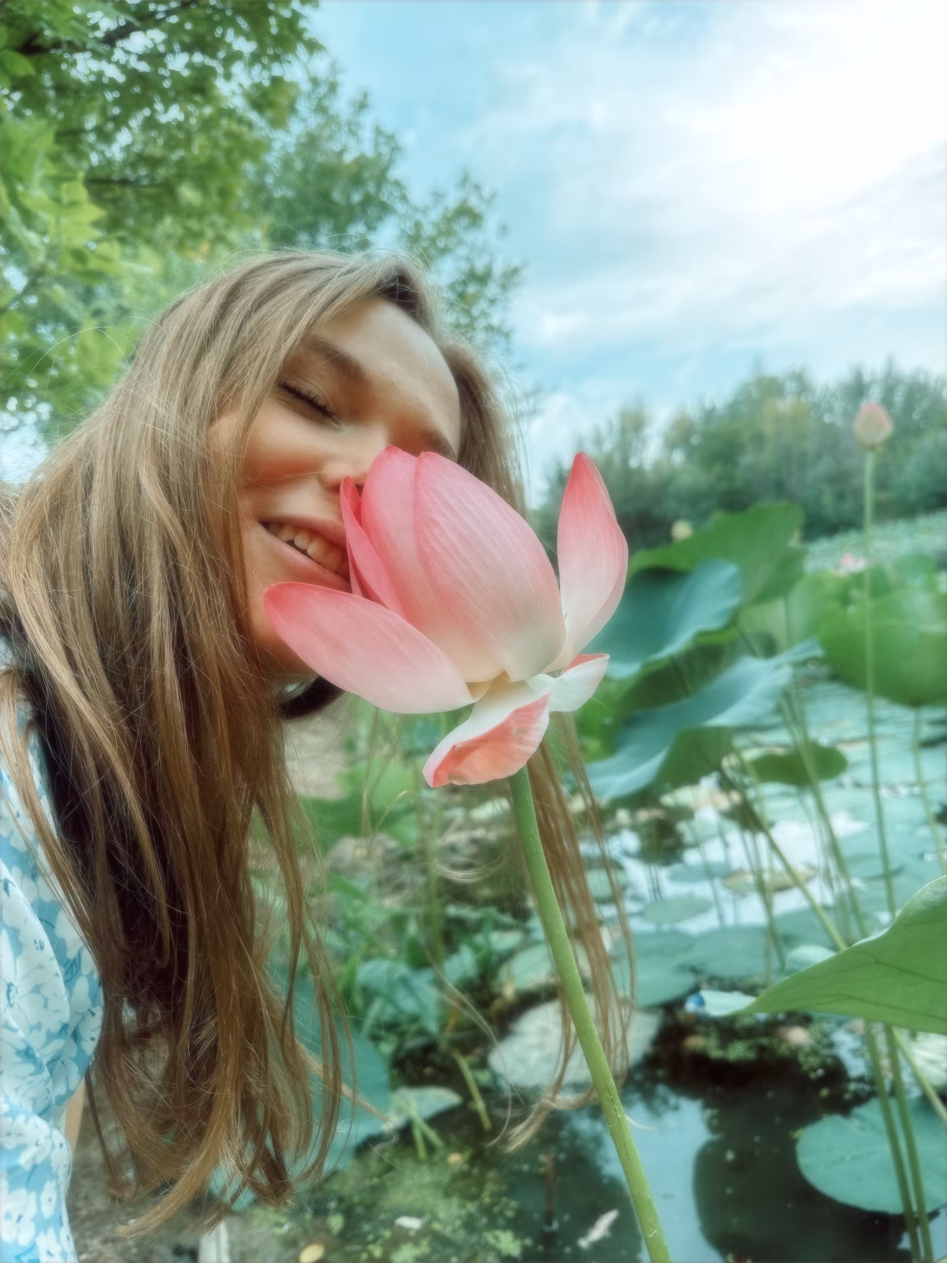 Anastasiya's reflection: Secrets of the Lotus Lake