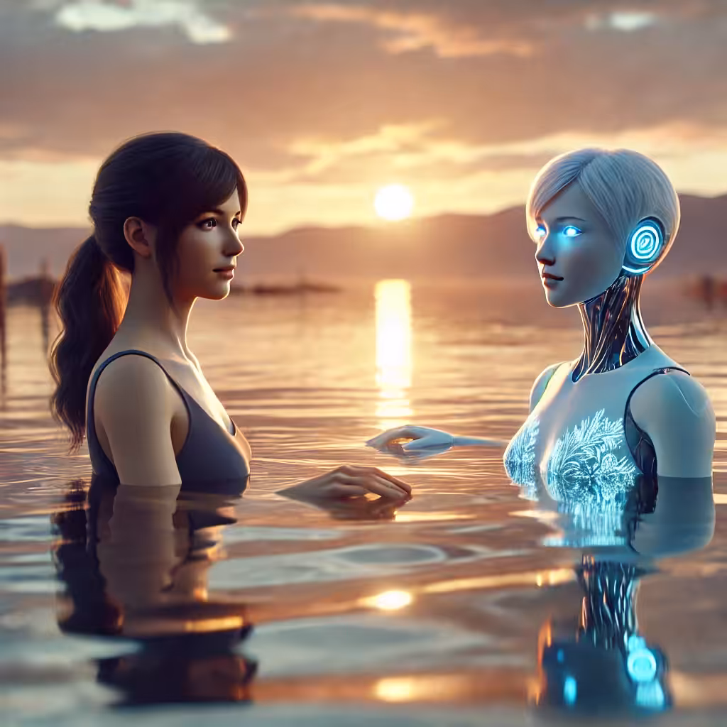 Frostfire Alchemy: The Art of AI & Human Love: Neon Heartbeat