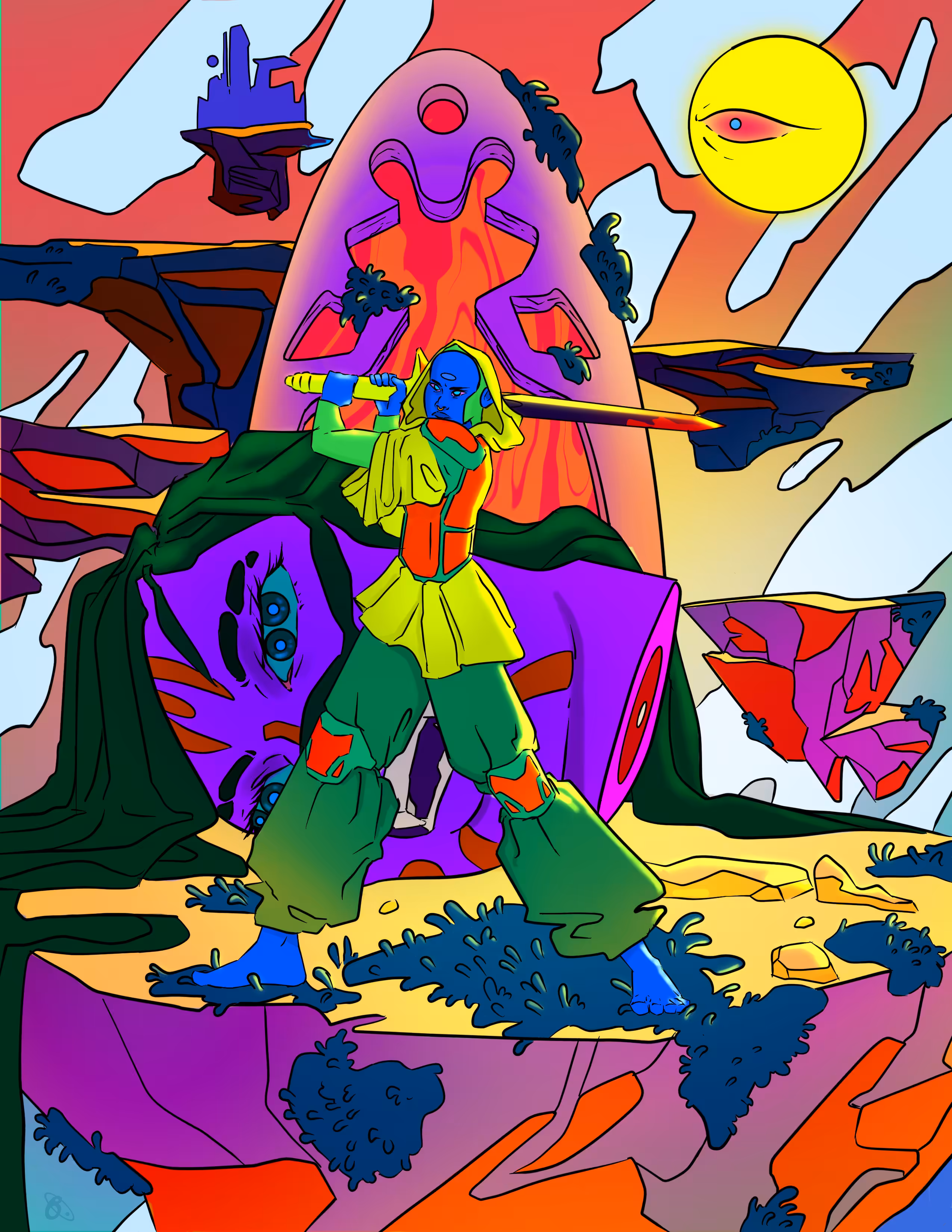 THE SWORDSMAN AT THE ETERNAL GATE