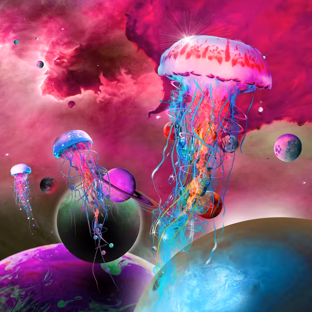 Giant Planetary Space Jellyfish