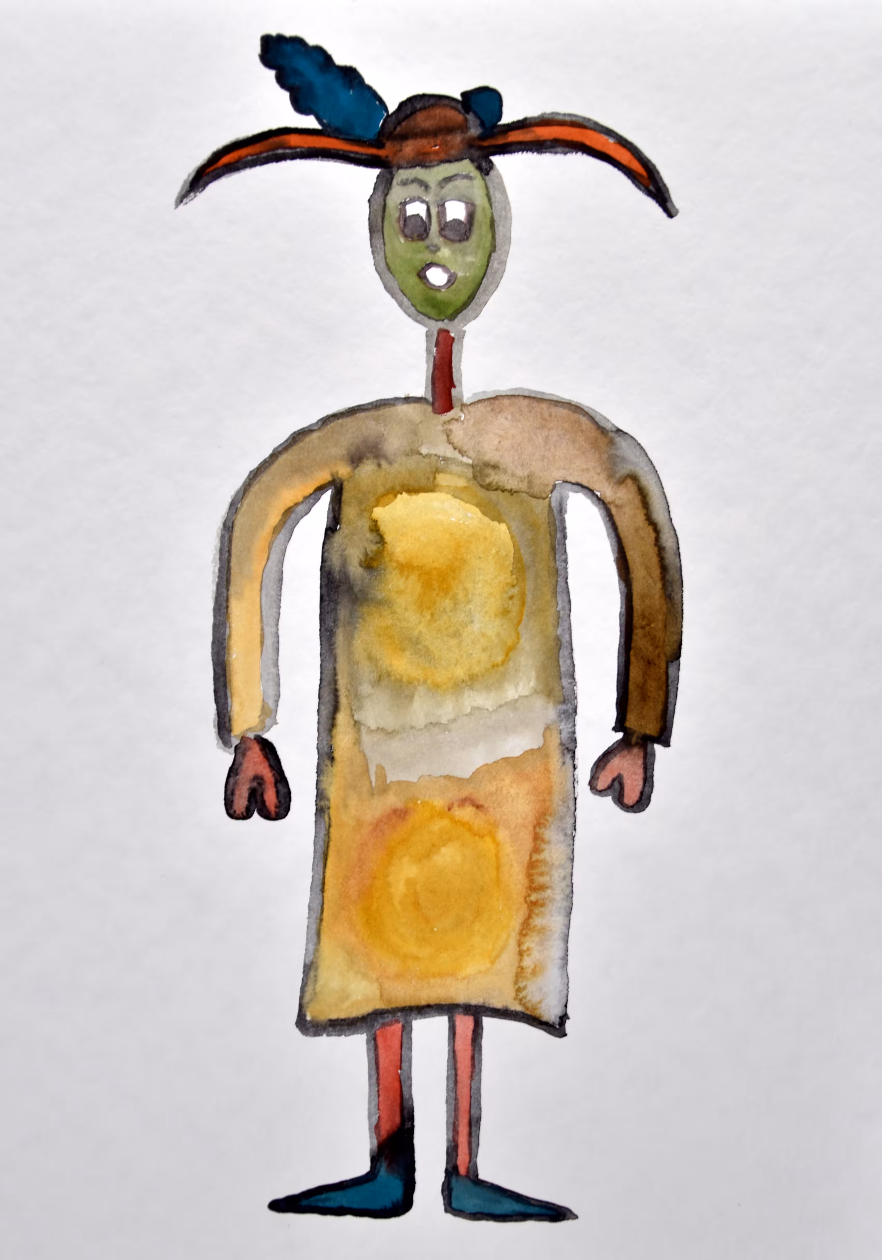 Alien Woman  with a large hat 