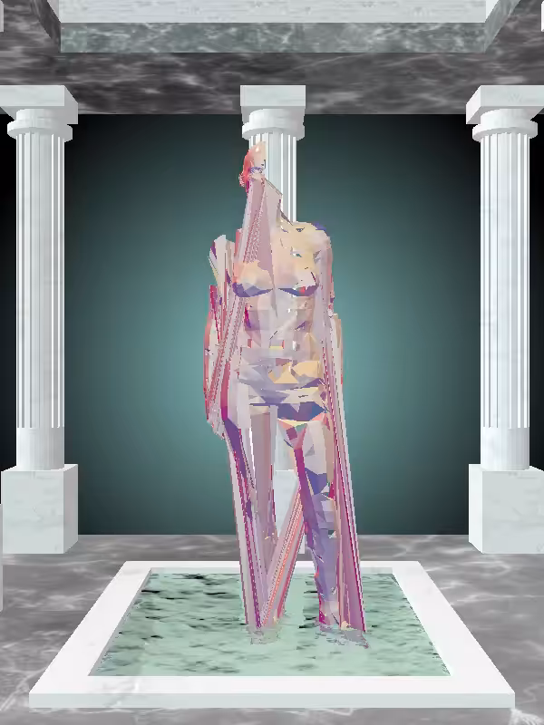 HeavenComputer: The Fragmented Threatening Multichrome Haze Woman #6977