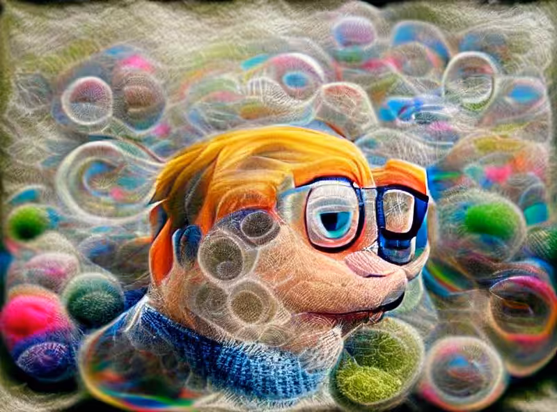 Abraham's First Works: bubbles made of wool