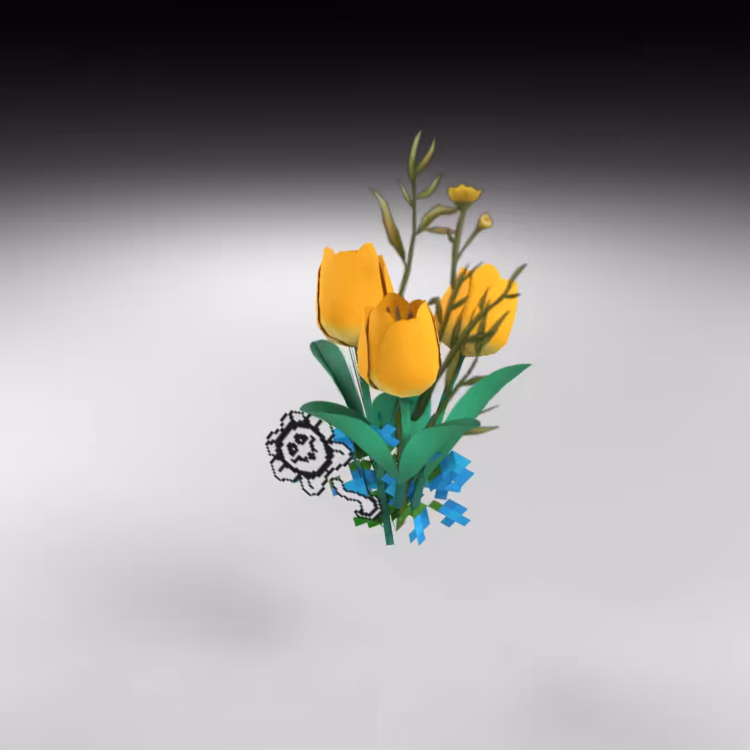 Hand-hacked Bouquet 110