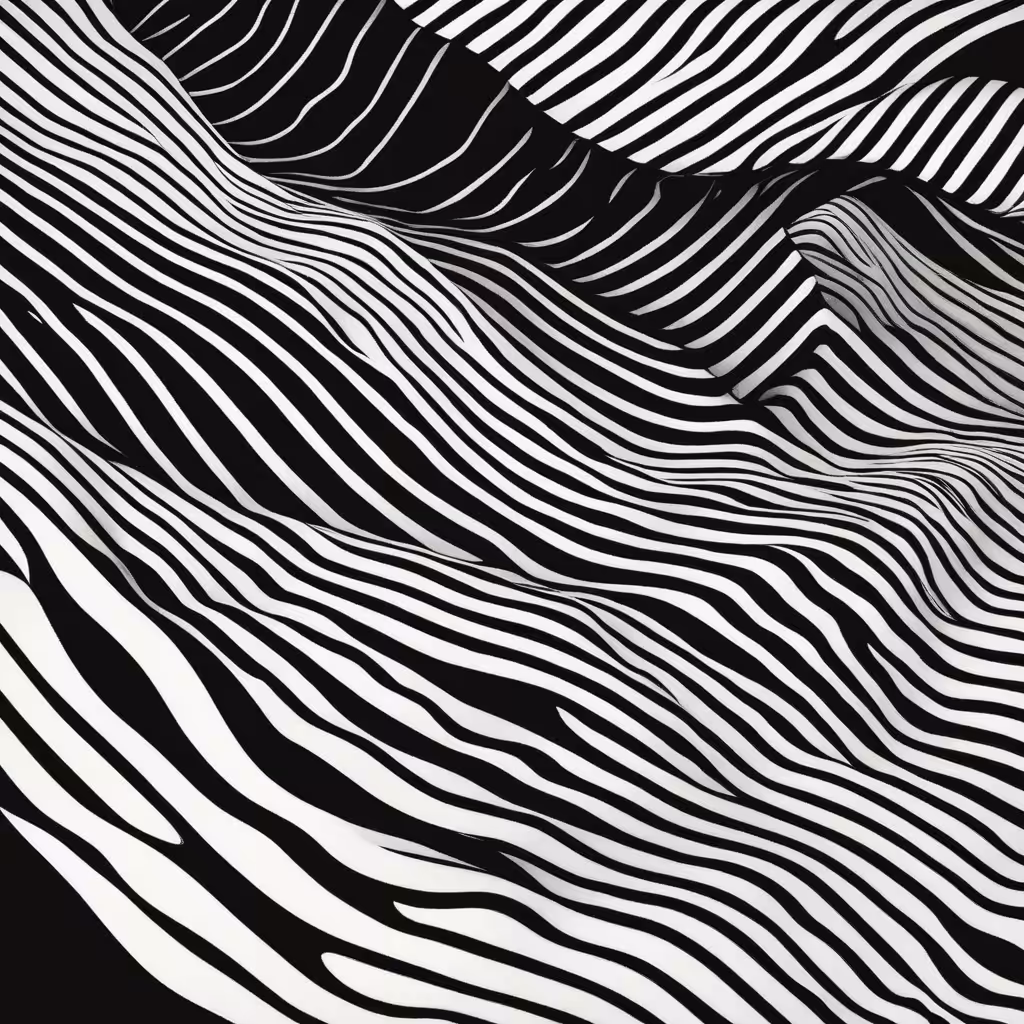 AI & Art:  Contrast in Stripes #1