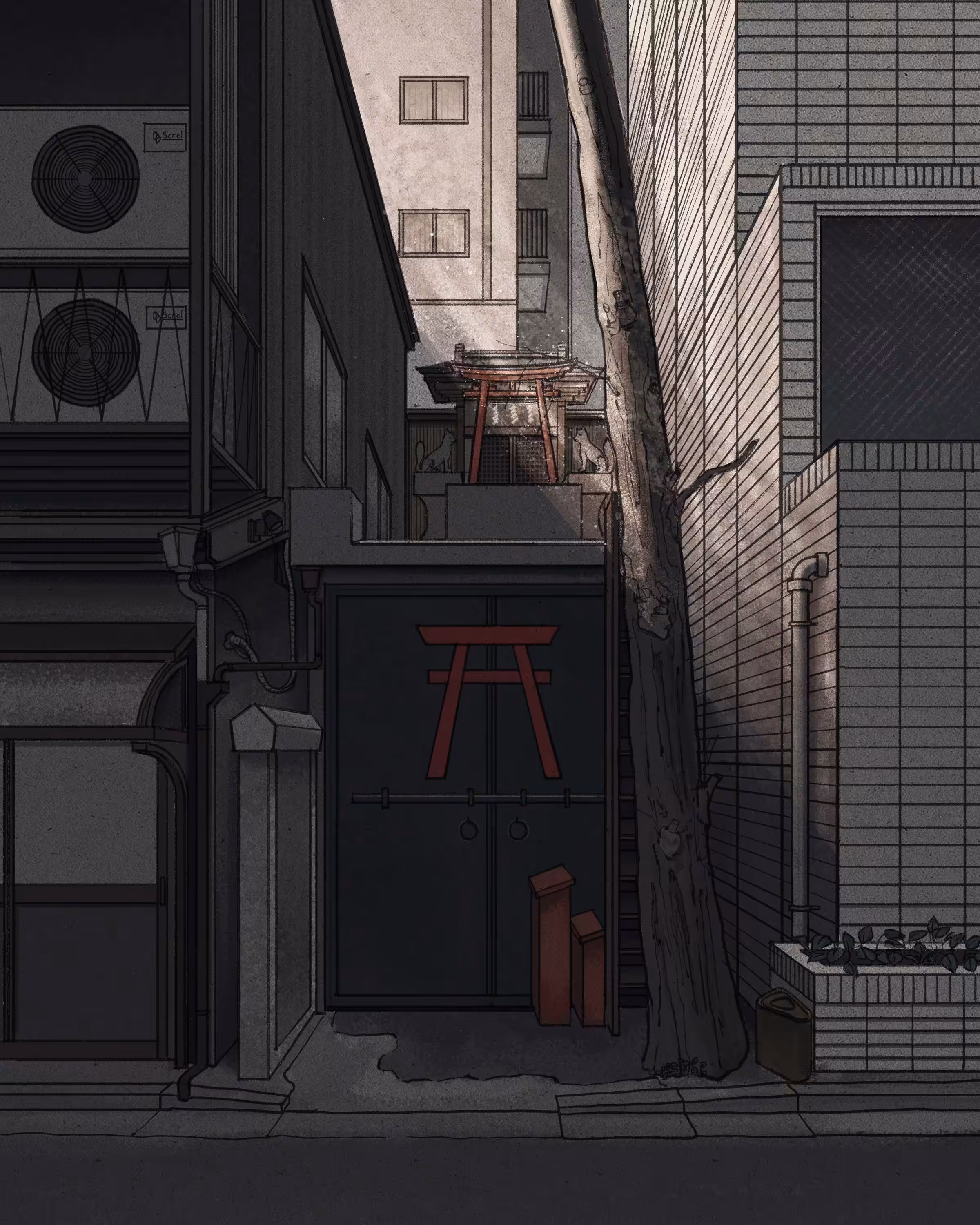 Urban Shrine (Yaba Inari Shrine) (3 of 3 in the Shinto Shrines series)