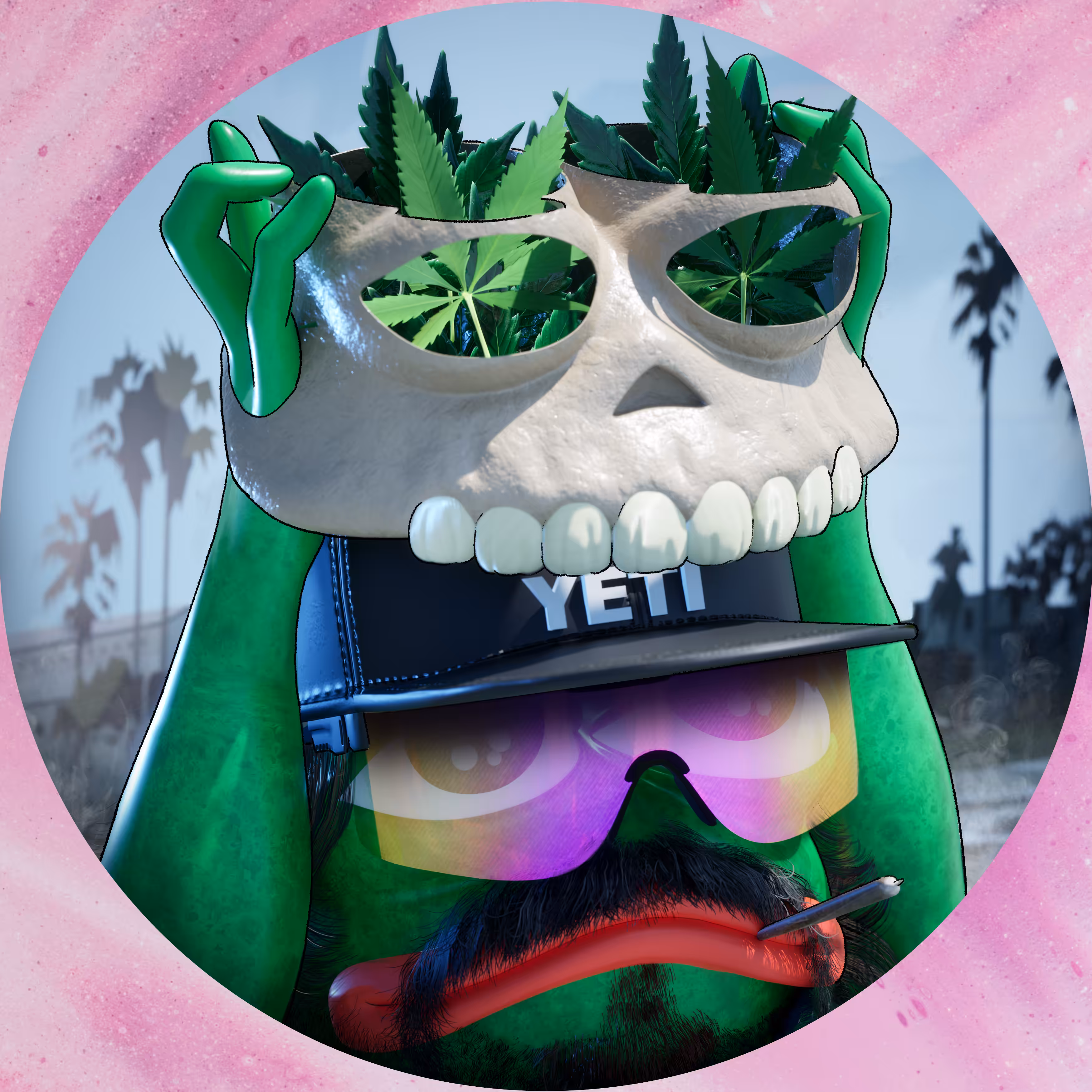 SKULLS OF PEPE 1/1: DRANK SKULL