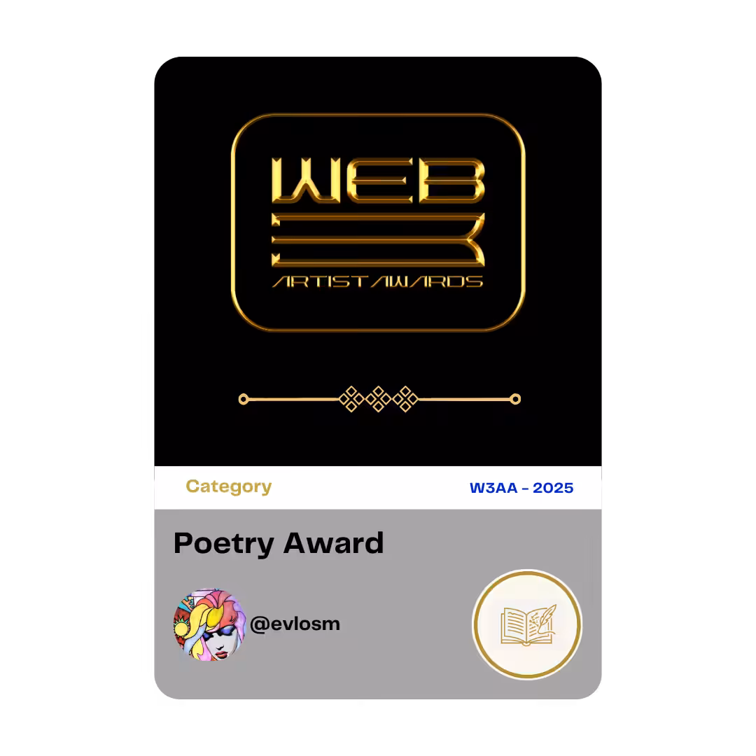 Award 20 - Poetry - @evlosm