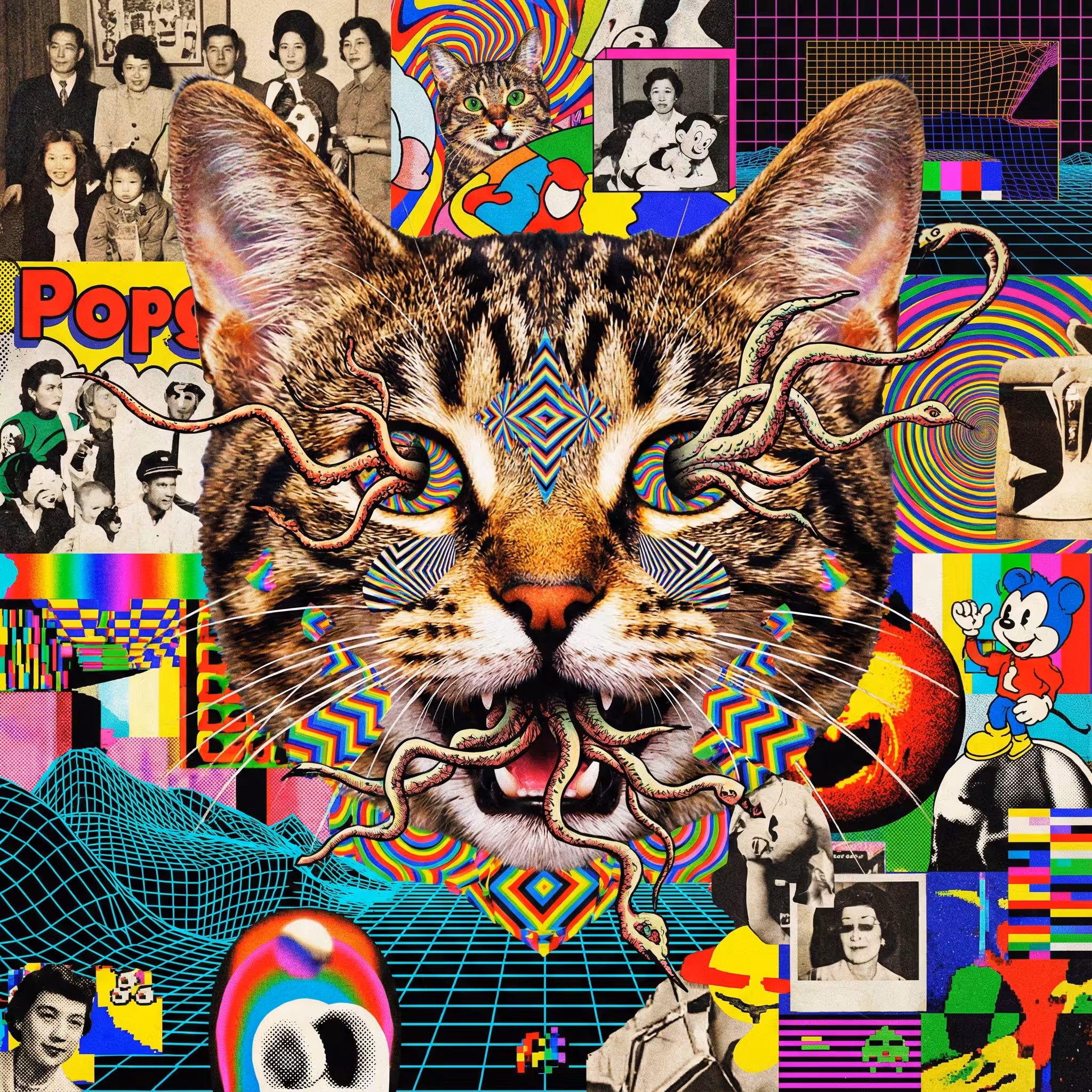 abstract cats #65