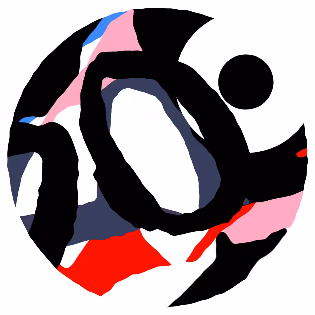 Pink Abstract Tondo