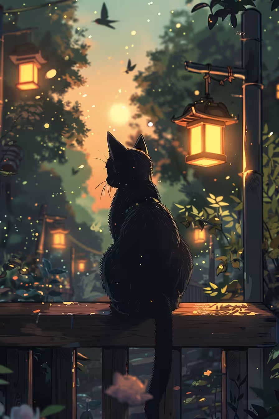 In the light of the streetlamps
