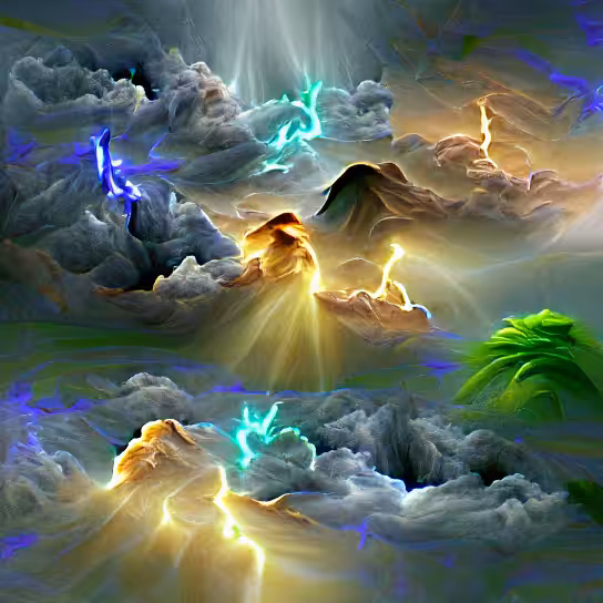 #69/4999 Metadimensional Image - Mountain Magic Landscape