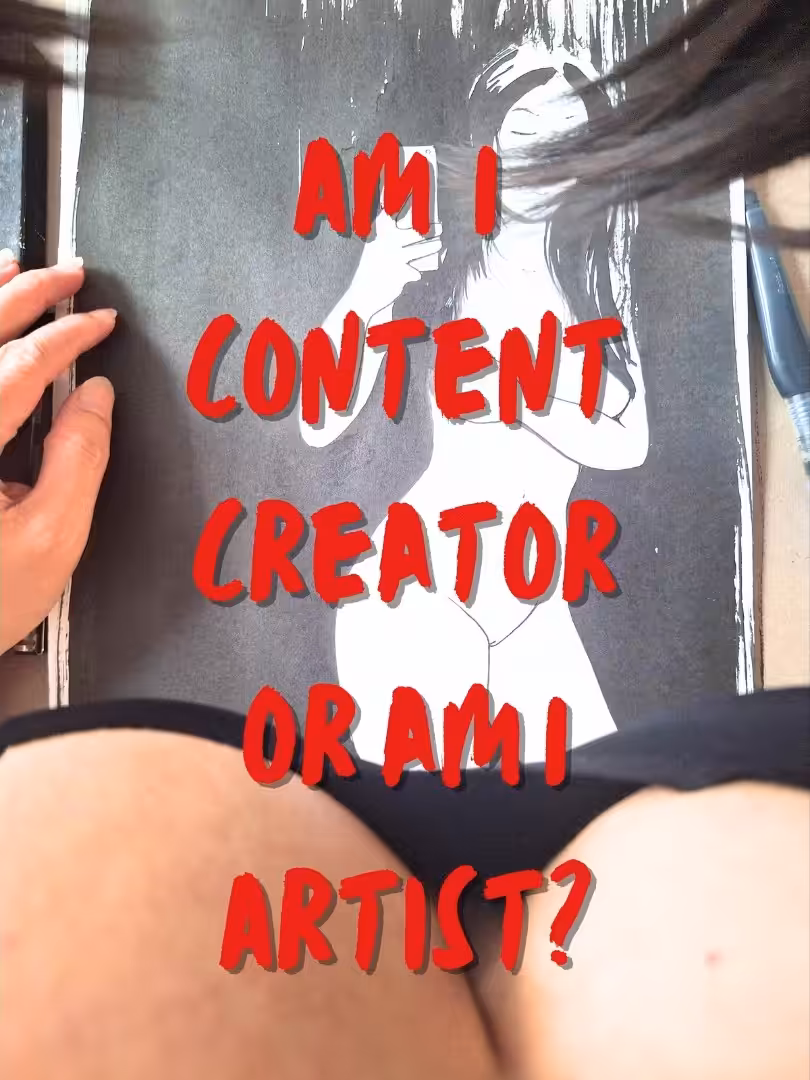 Am I Content Creator or am I Artist?