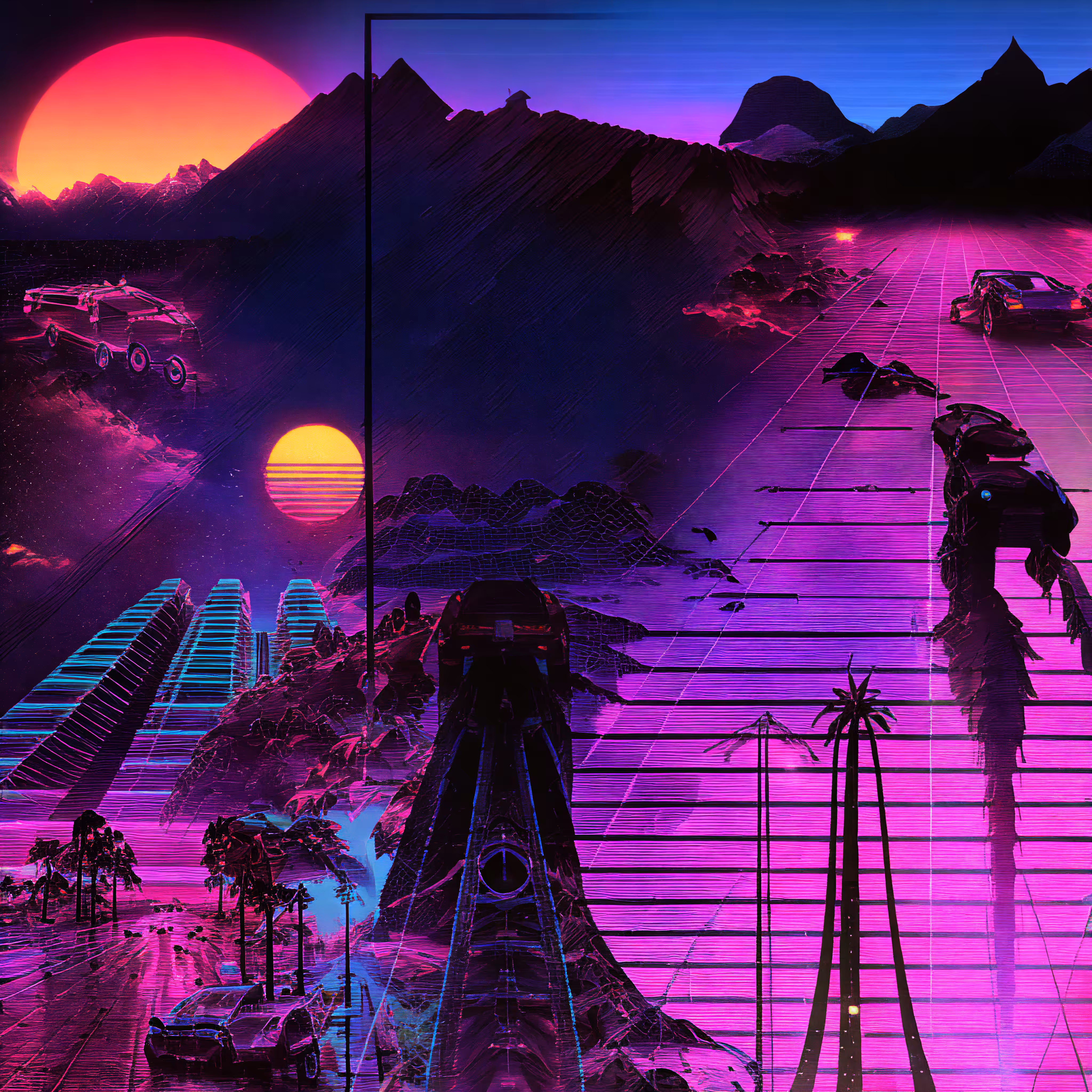 Roads To A Neon Infinity | Retro Futurism 002