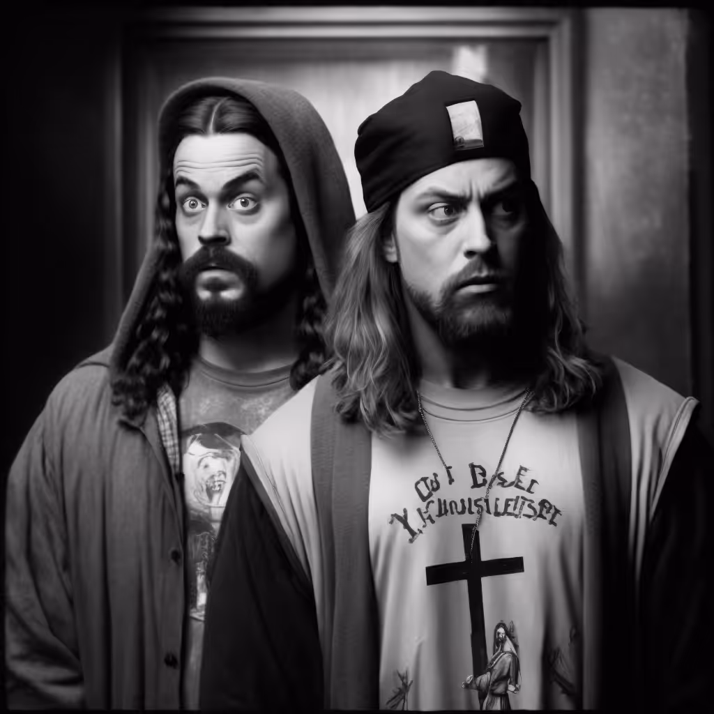 Jesus and Judas as Jay and Bob