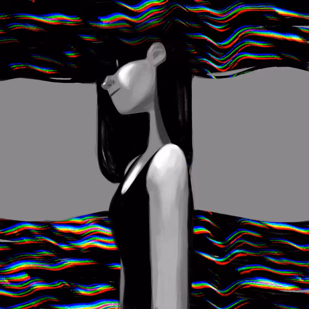 PhotoMosh Shadow Girl