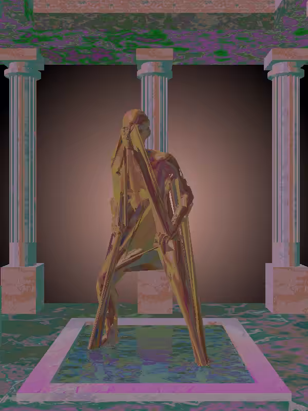 HeavenComputer: The Kicking Sealwax Red Woman #6183