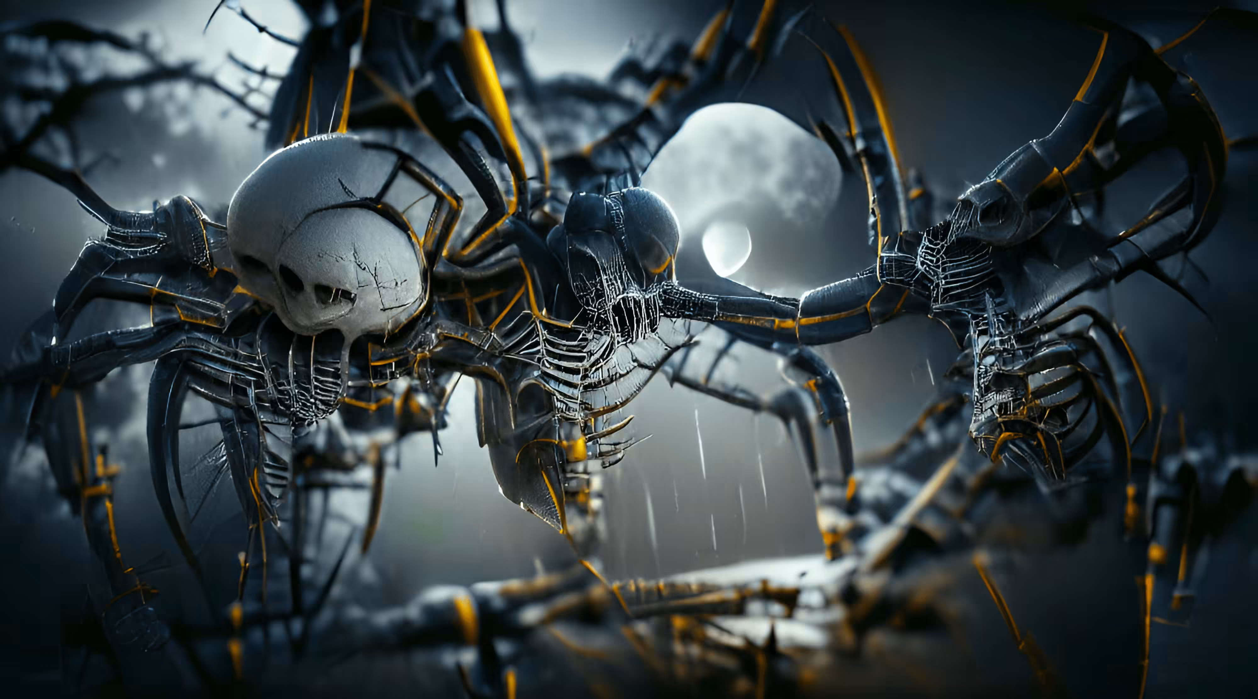 Moon Spider Skeletons
