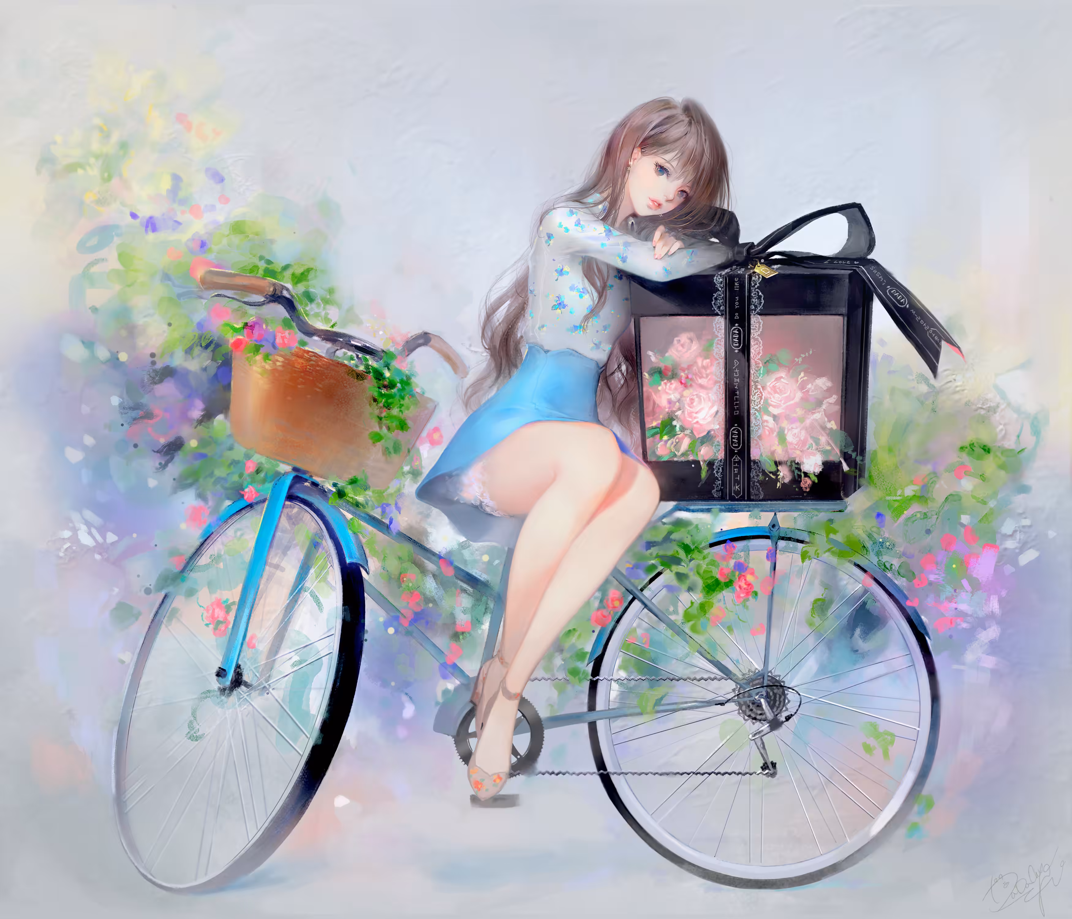 Blue bicycle