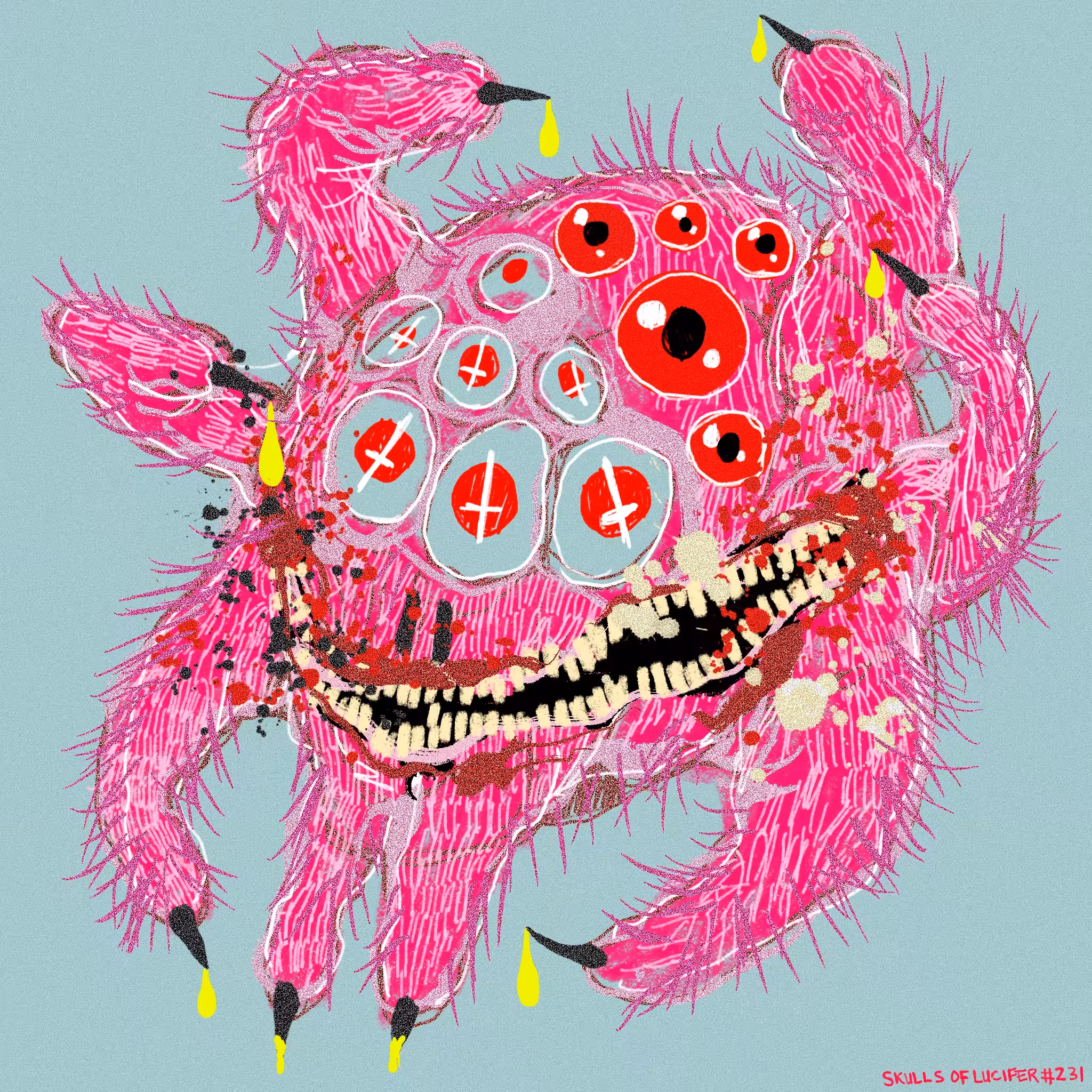 SKULLS OF LUCIFER: Fuzzy Wuzzy Wuz a Fuk