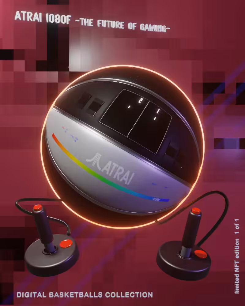 Digital Basketballs - NFT #06 "ATRAI 1080F -The Future of Gaming-"