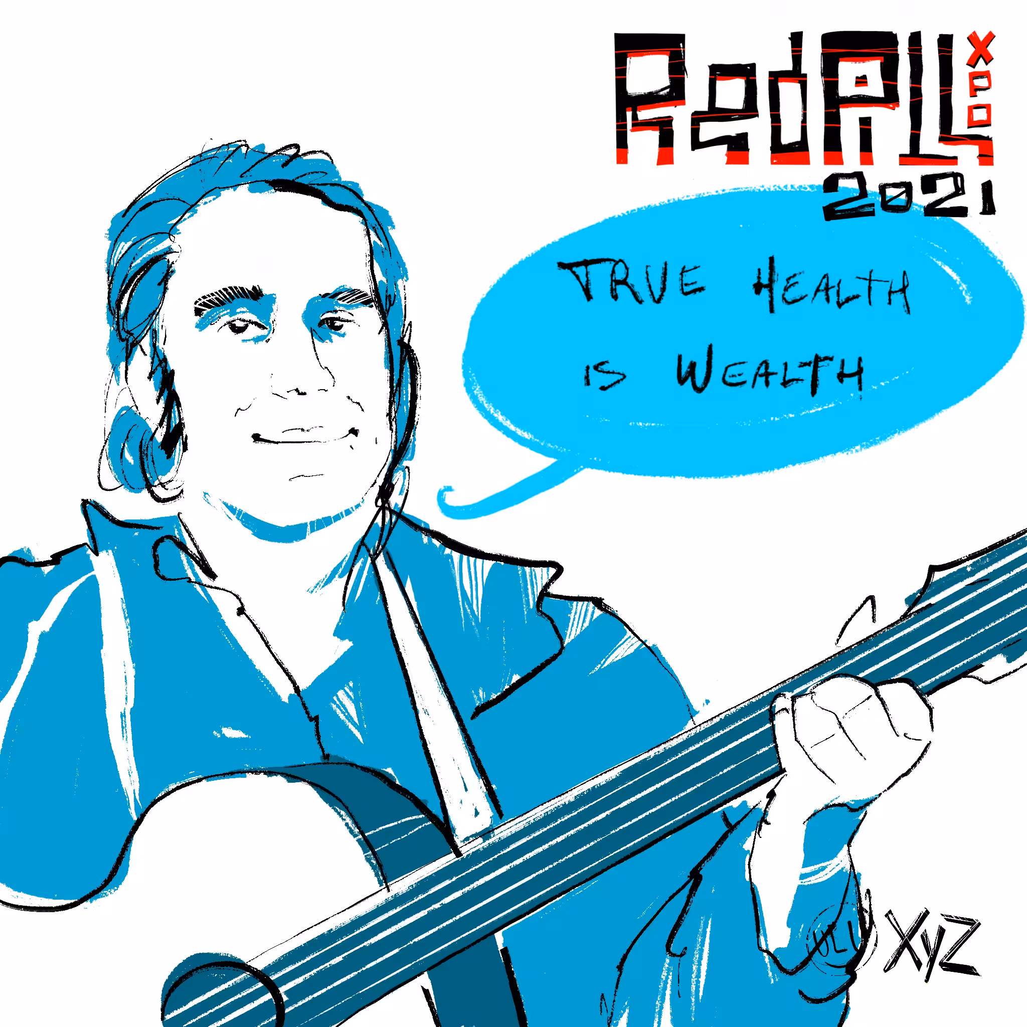 Red Pill Expo 2021 portrait of Frank by Ulysses XYZ