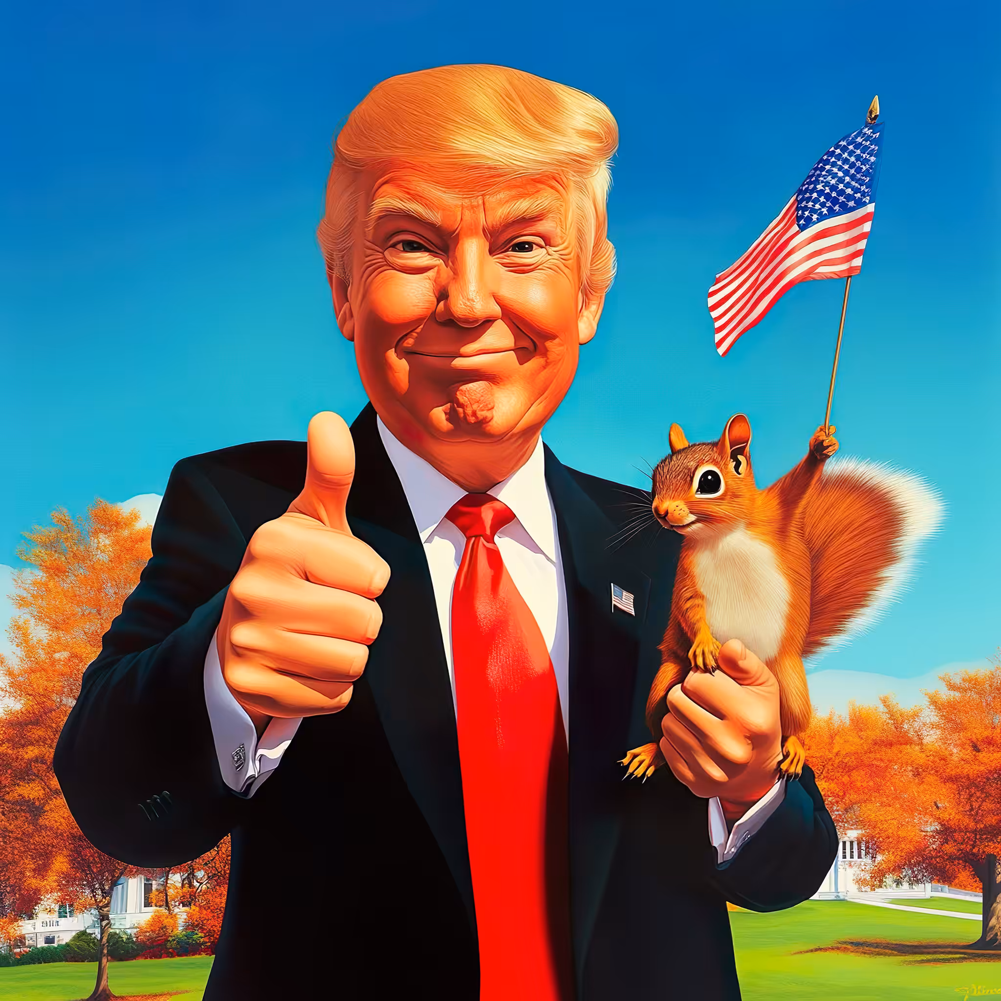 Donald Trump and P'nut
