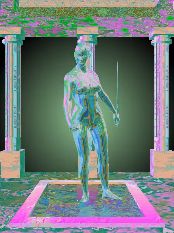 HeavenComputer: The Drunk Melted Blue Woman #2130