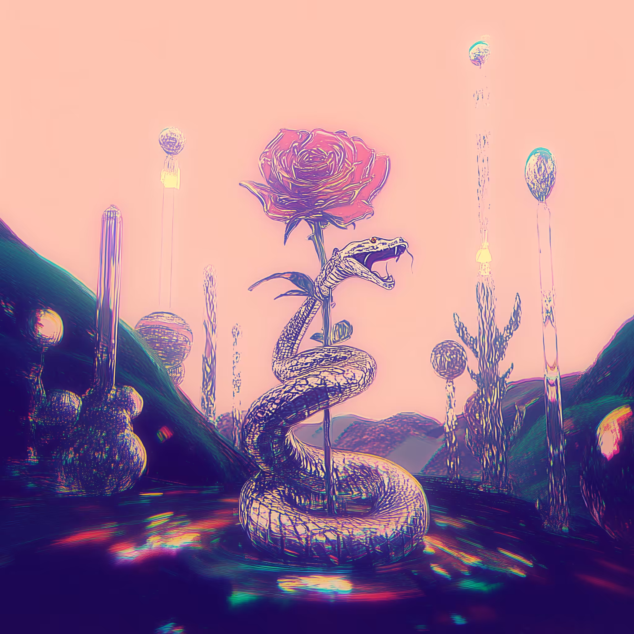 Rose And Snake