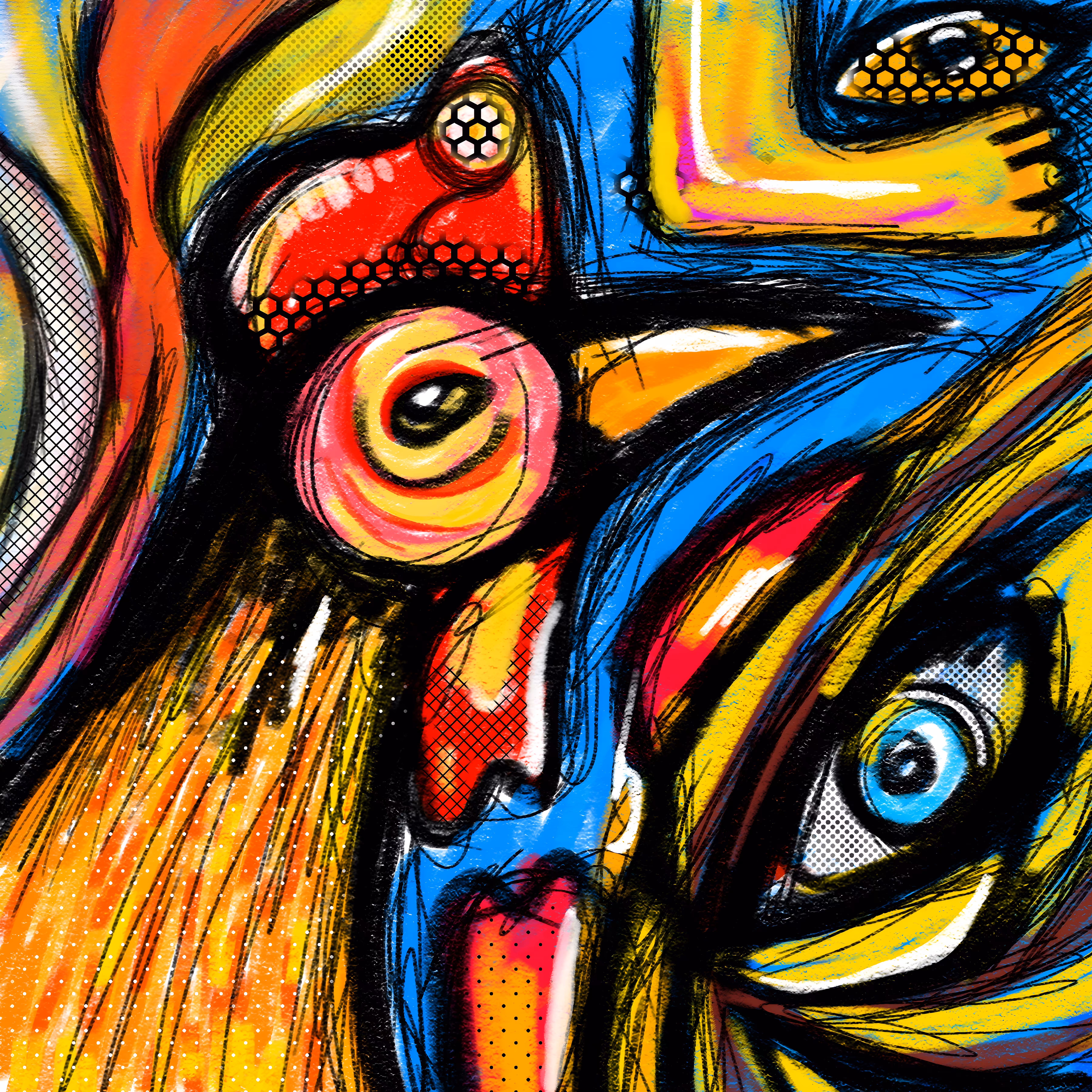 Digital Handcrafted Abstract Art