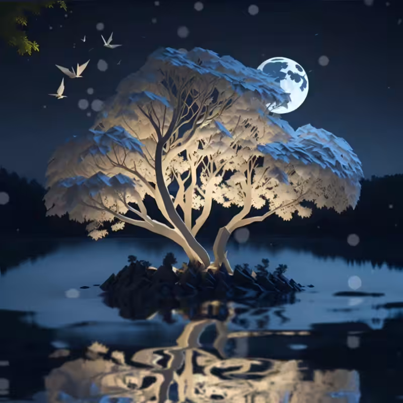 The dreamy paper forest .