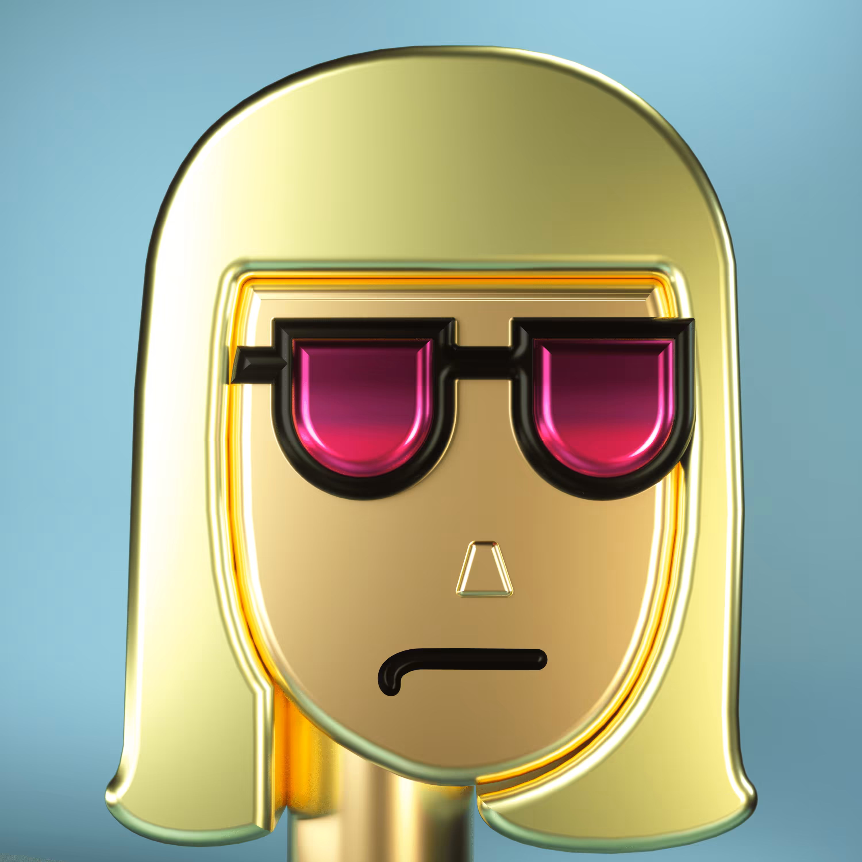 3D Chrome Punks: 3D Chrome Punk #0028