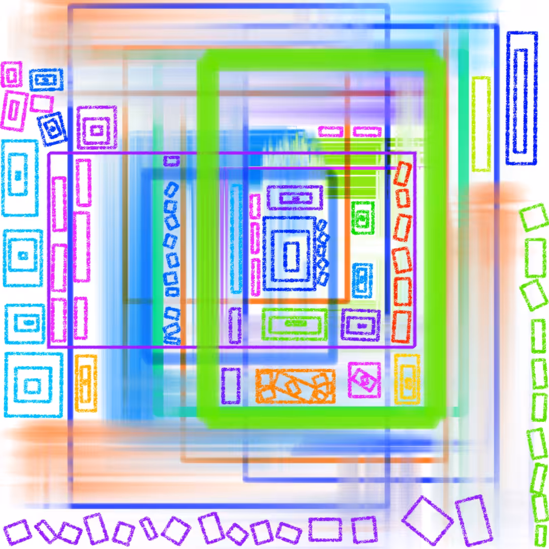 Neon Pulse: The Digital Vibe: Harmony of Rectangles