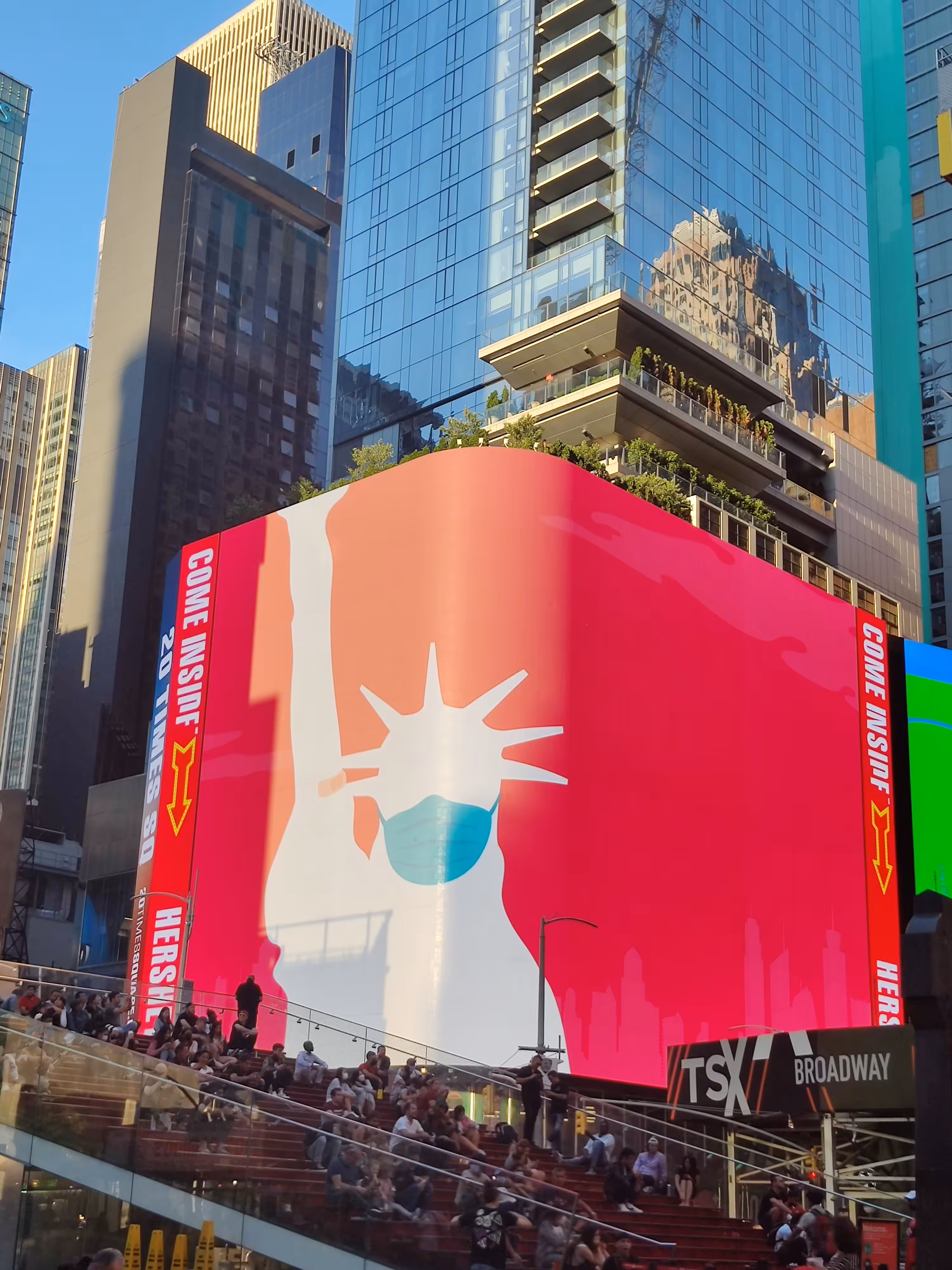 liberty in times square nyc june 2021 