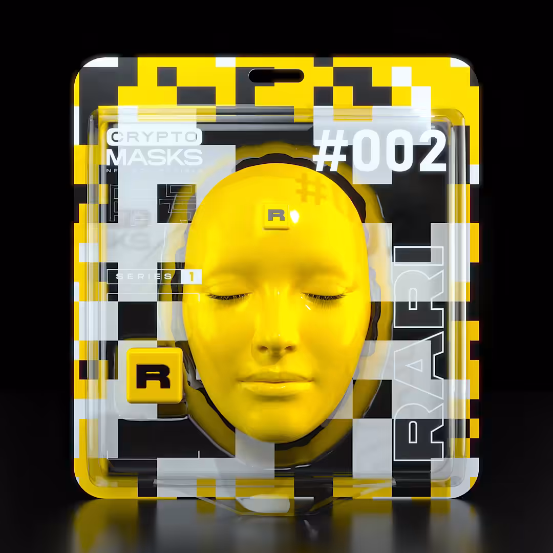 CRYPTO MASKS - Series 1 - #002 - RARI