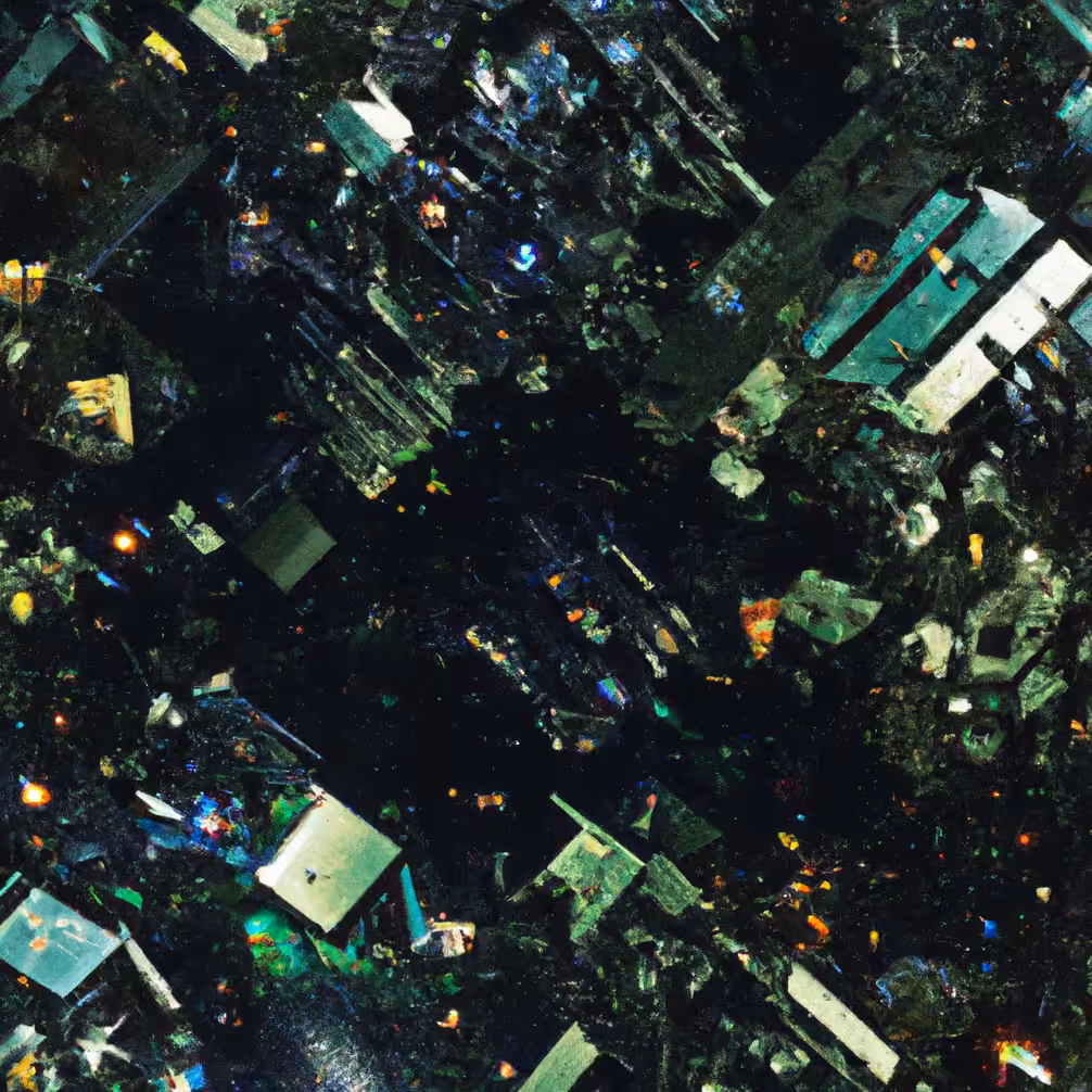 abstract cyberpunk blocks digital art 002