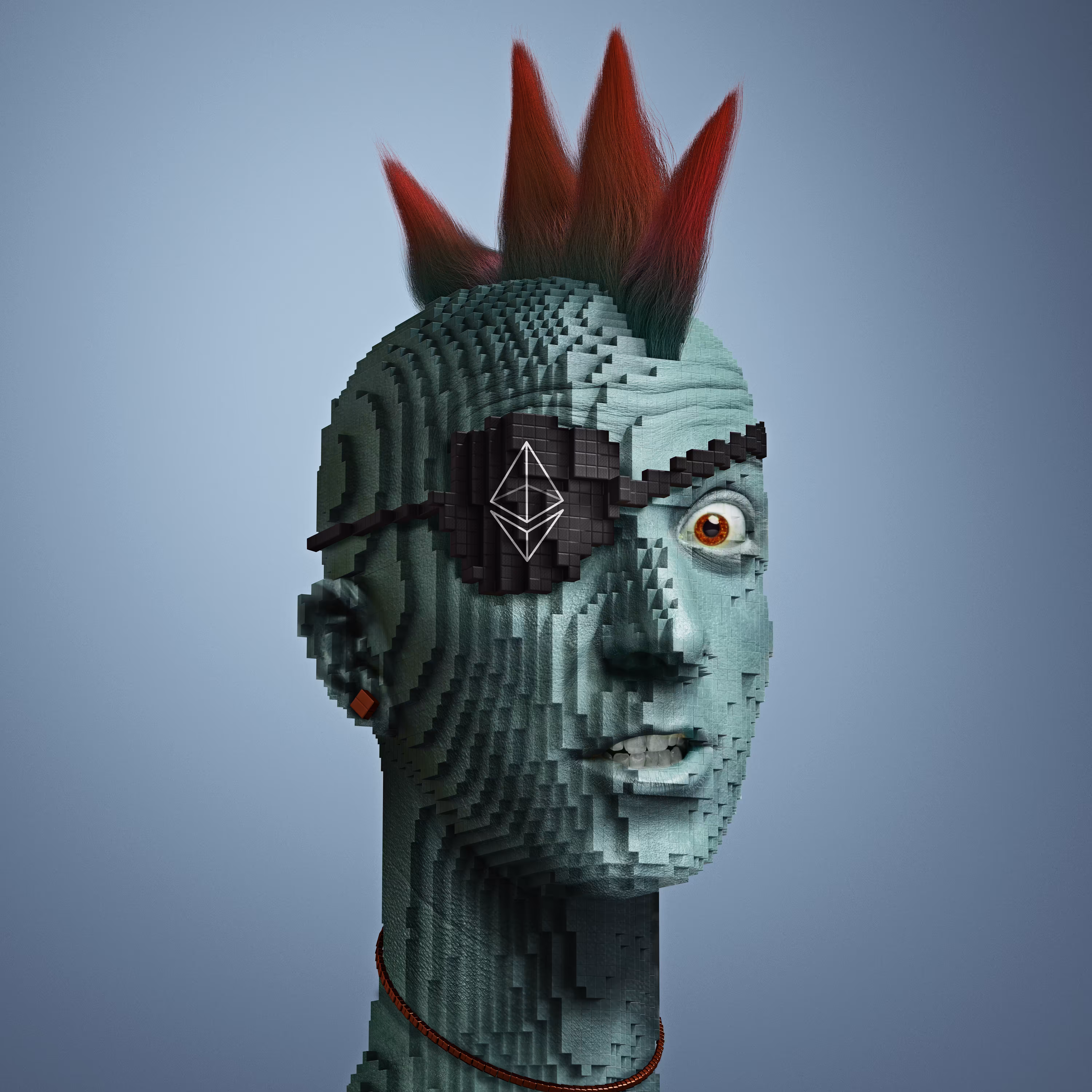 Block Head Punk 090