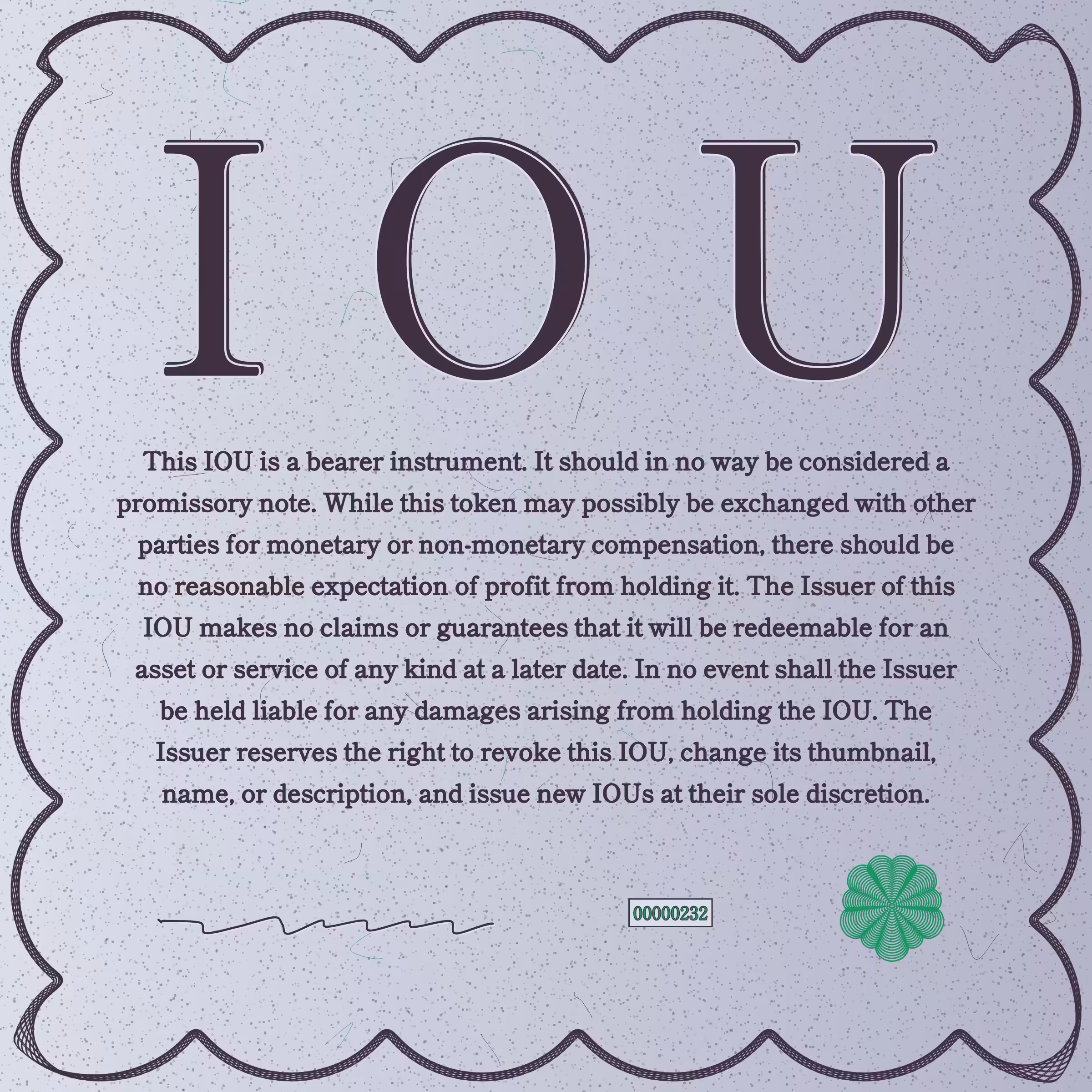 IOU #232