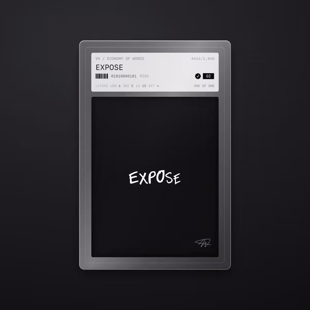 Economy of Words: EXPOSE · #646