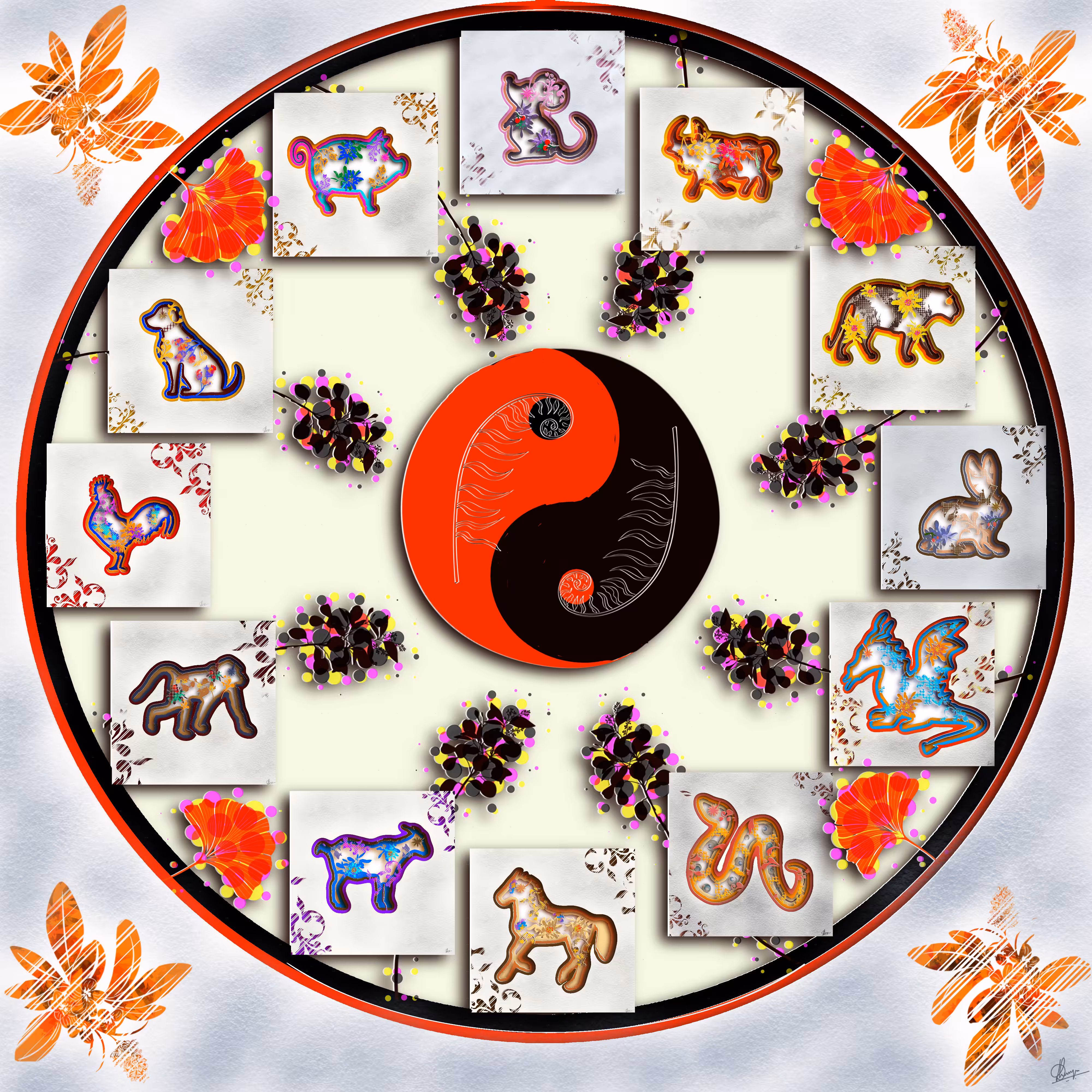 Yin Yang Clock